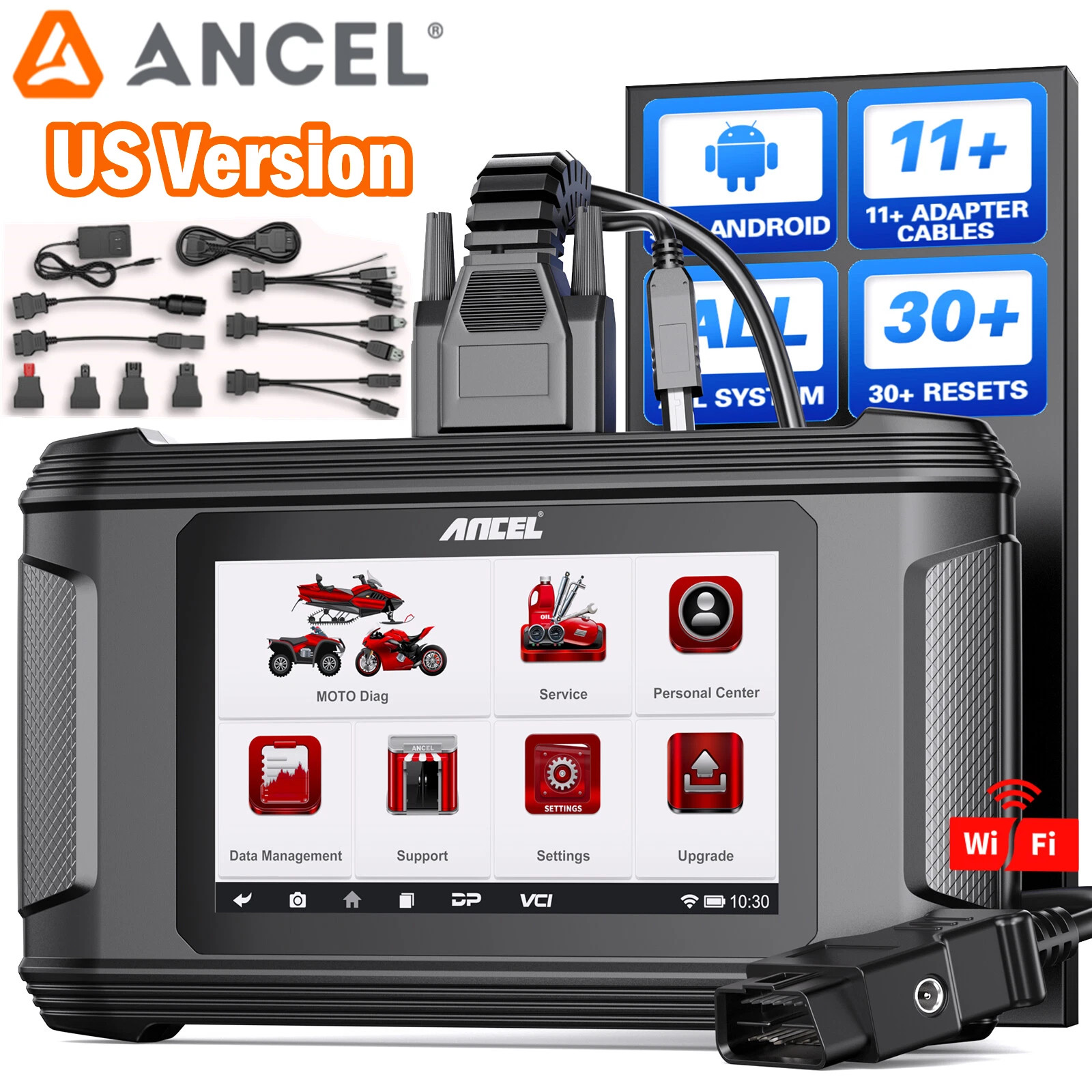 ANCEL MT500 PRO Motorcycle Diagnostic Tool OBD2 Scanner Code Reader ABS TPMS SRS