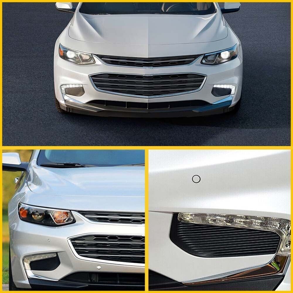 Left & Right Front Fog Light Cover Bezel Trim Set For Chevrolet Malibu 2016-2018