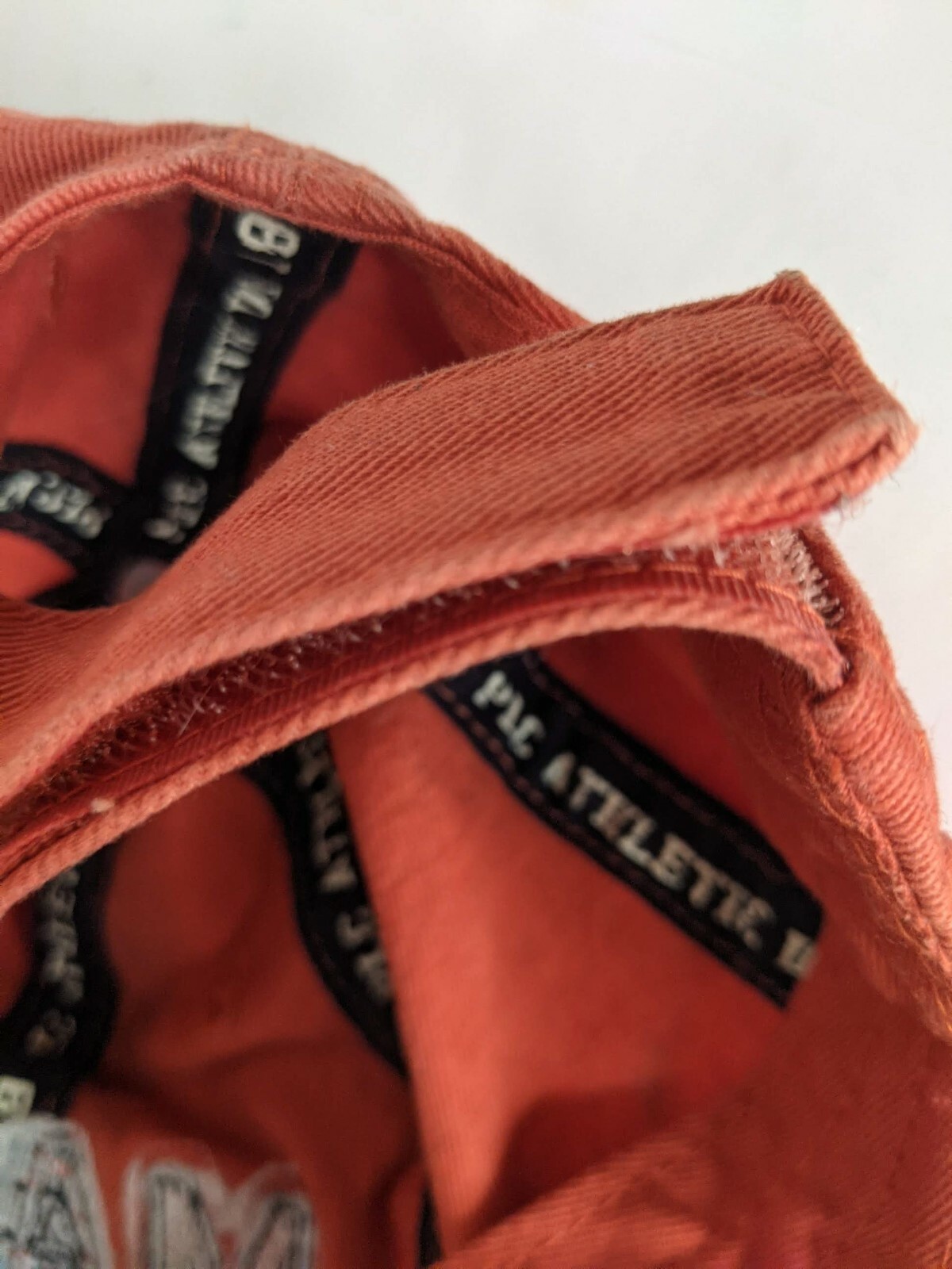 Maui orange hat youth sizes 4-7 adjustable hook and loop hat