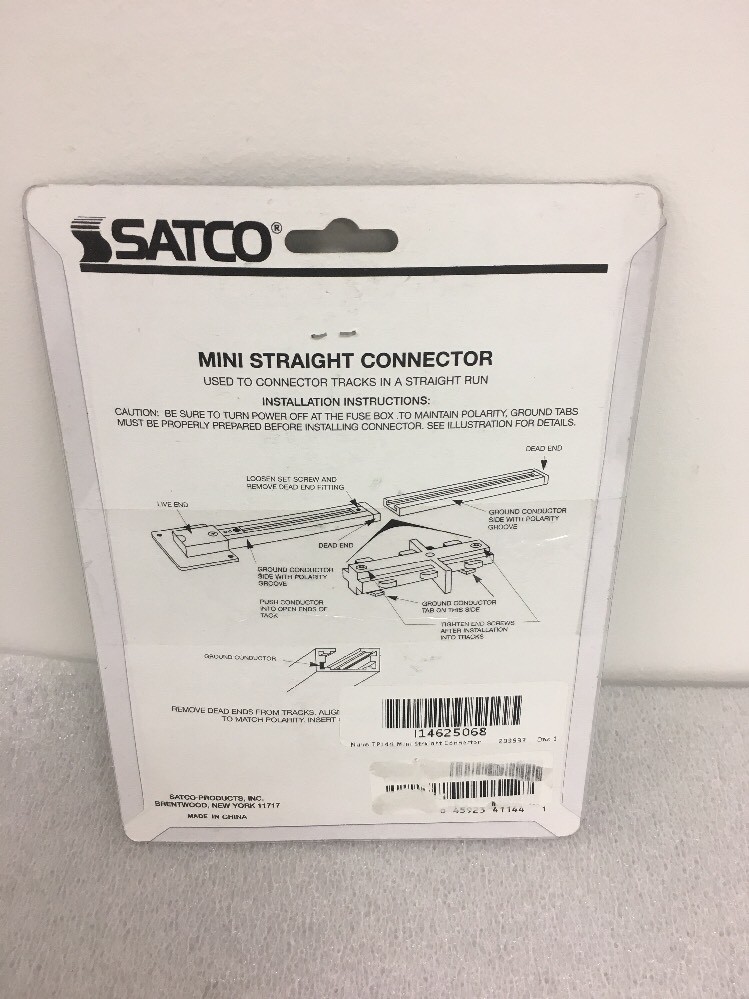 Nuvo Lighting Mini Straight Connector, White - TP144