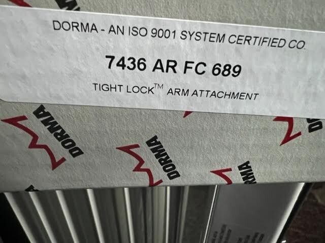 DORMA 7436 COV 689 DOOR CLOSER ALUMINUM ADJ 3-6 UL NARROW COVER
