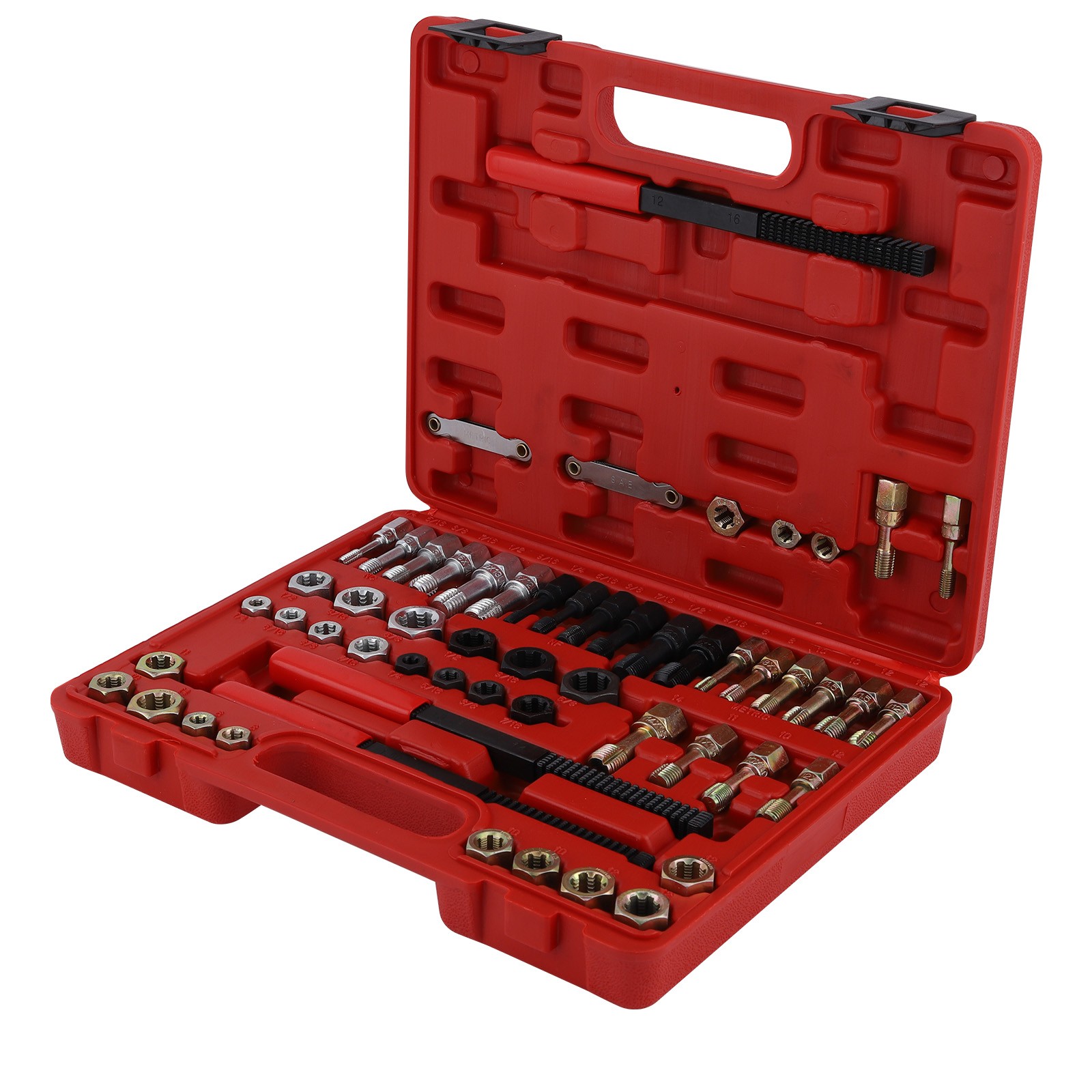 Thread Restorer Kits Rethread Repair Tool UNC/UNF & MetricThread Chaser 56pcs