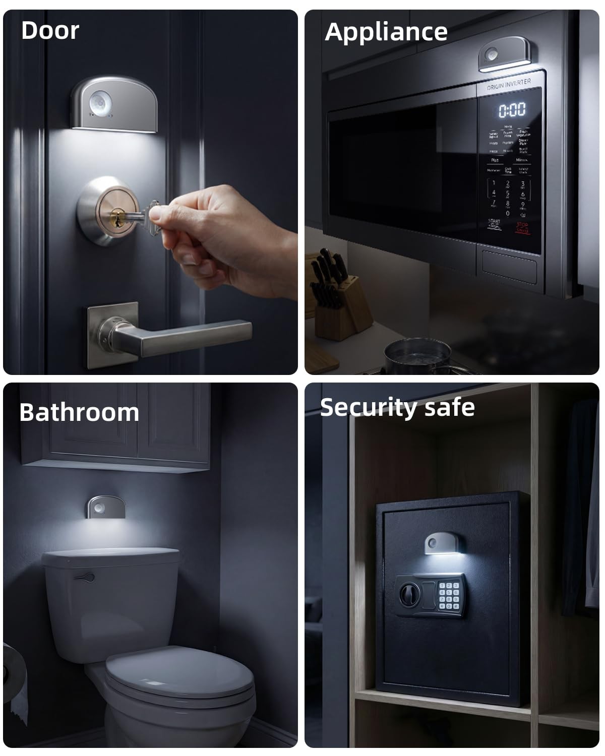 Keyhole Light, Battery Powered Motion Sensor Lights,Door Lock Light Magnetic ...