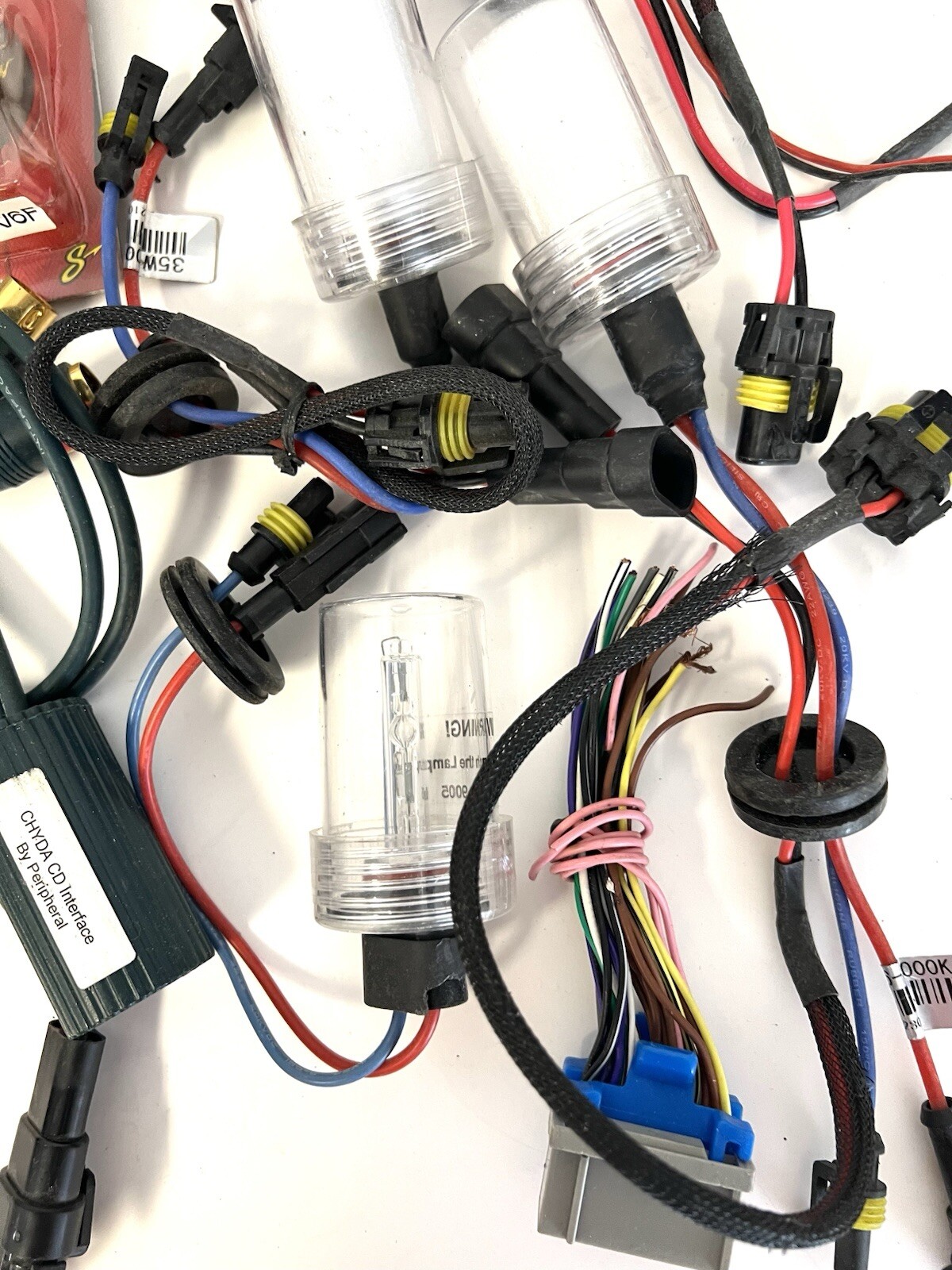 Lot of Various Adapter, Adapter Cables, Hyperbiright Solid LED + MORE