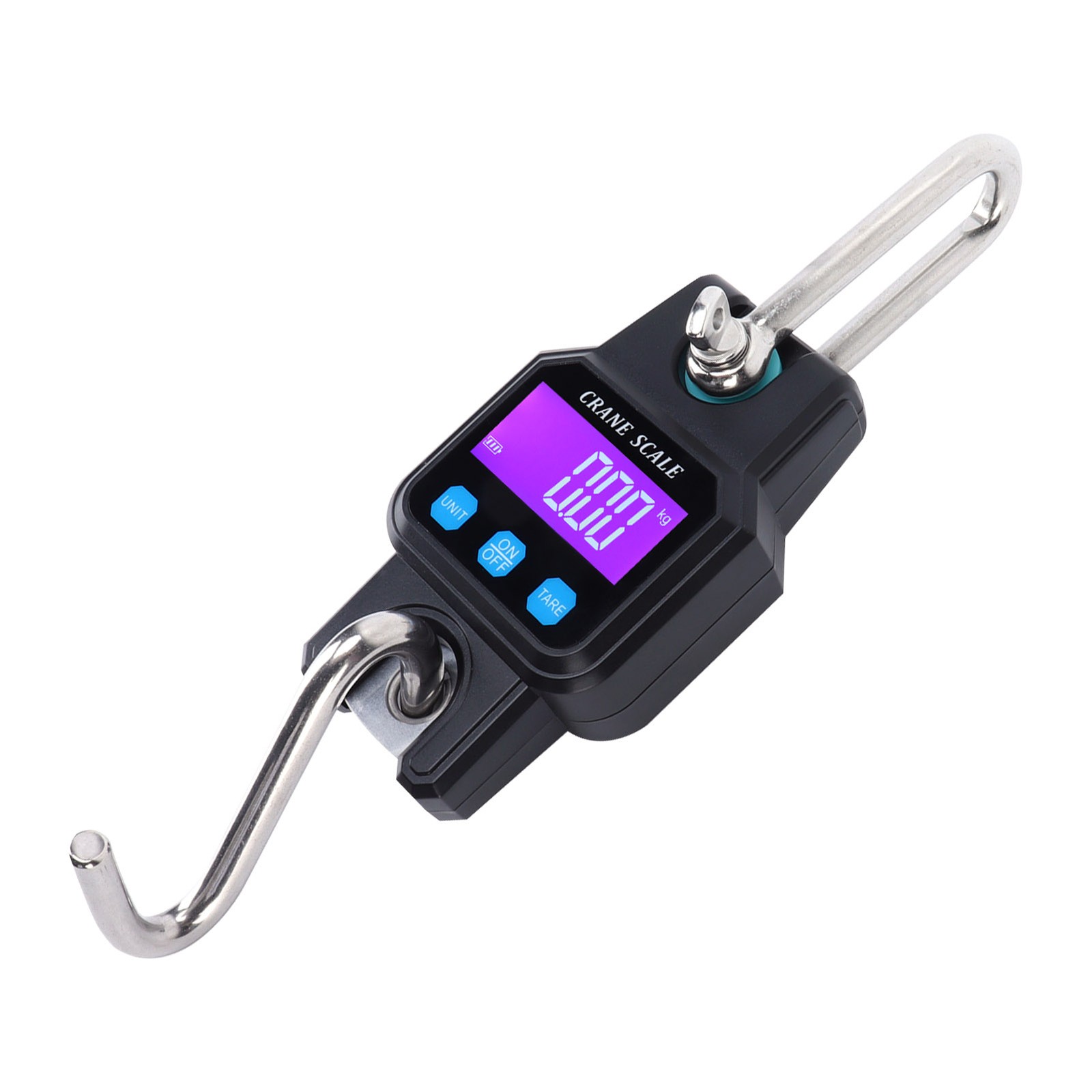 (Black)WH-C06 Rechargeable Digital Hanging Scale Mini Crane Scale Electronic US
