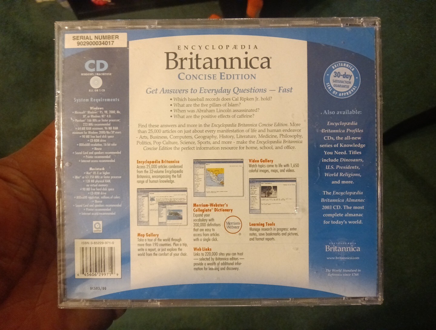 Software PC Encyclopedia Concise Edition NEW SEALED Jewel
