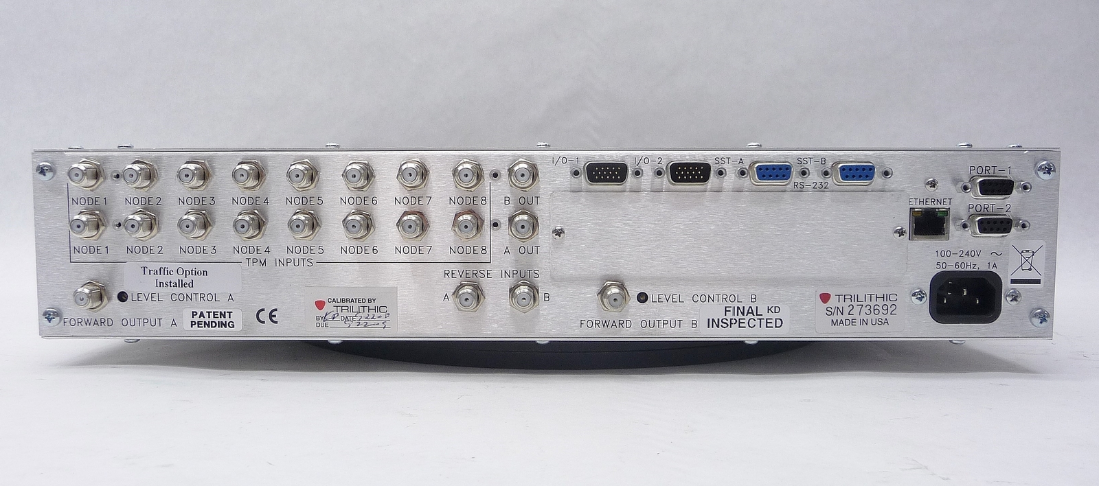 TRILITHIC 9581SST 9581 SST 16-INPUT DSP RETURN PATH ANALYZER R4 W/ TRAFFIC OPT