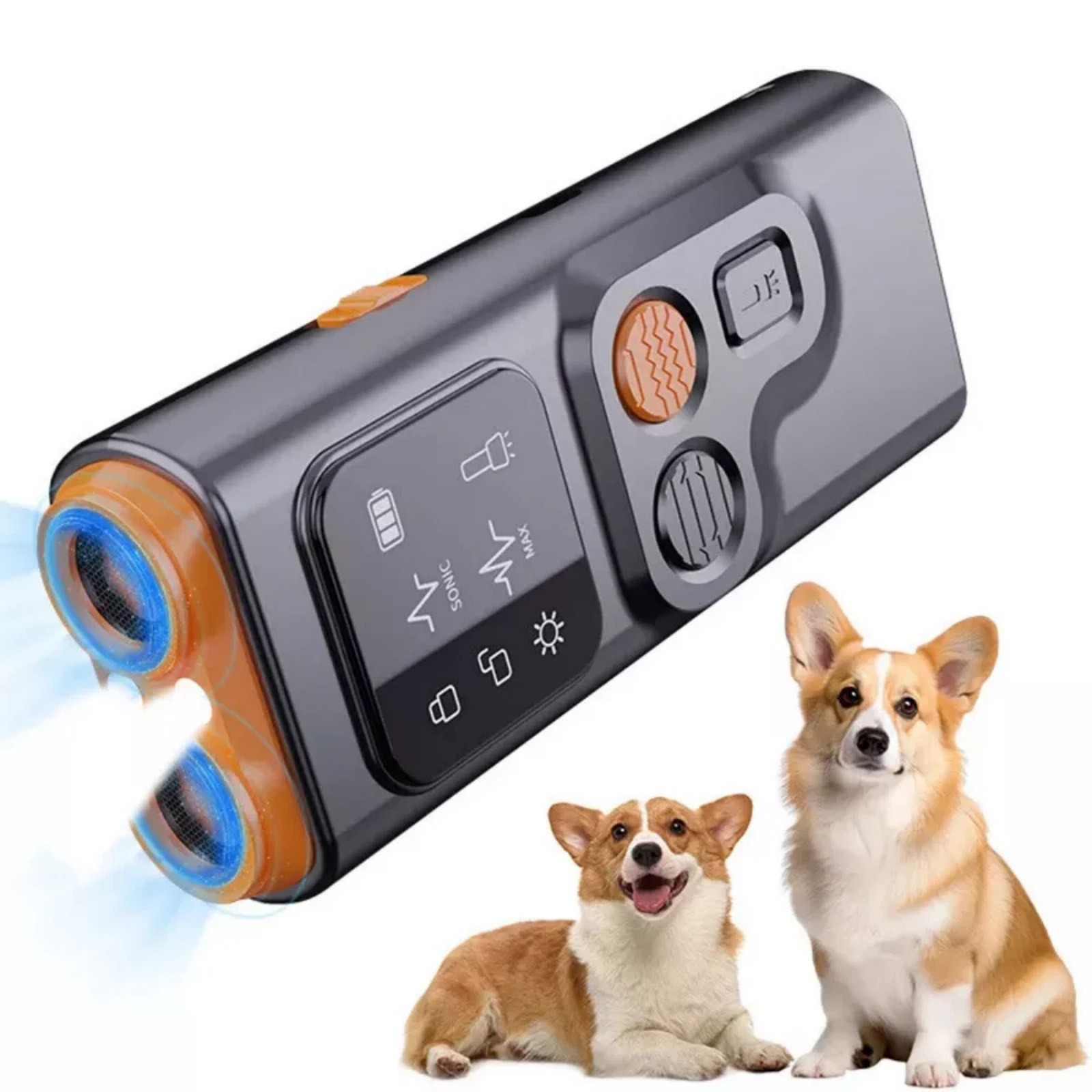 Anti Barking Device for Dogs with Ultrasonic Correction and LED Light Feature