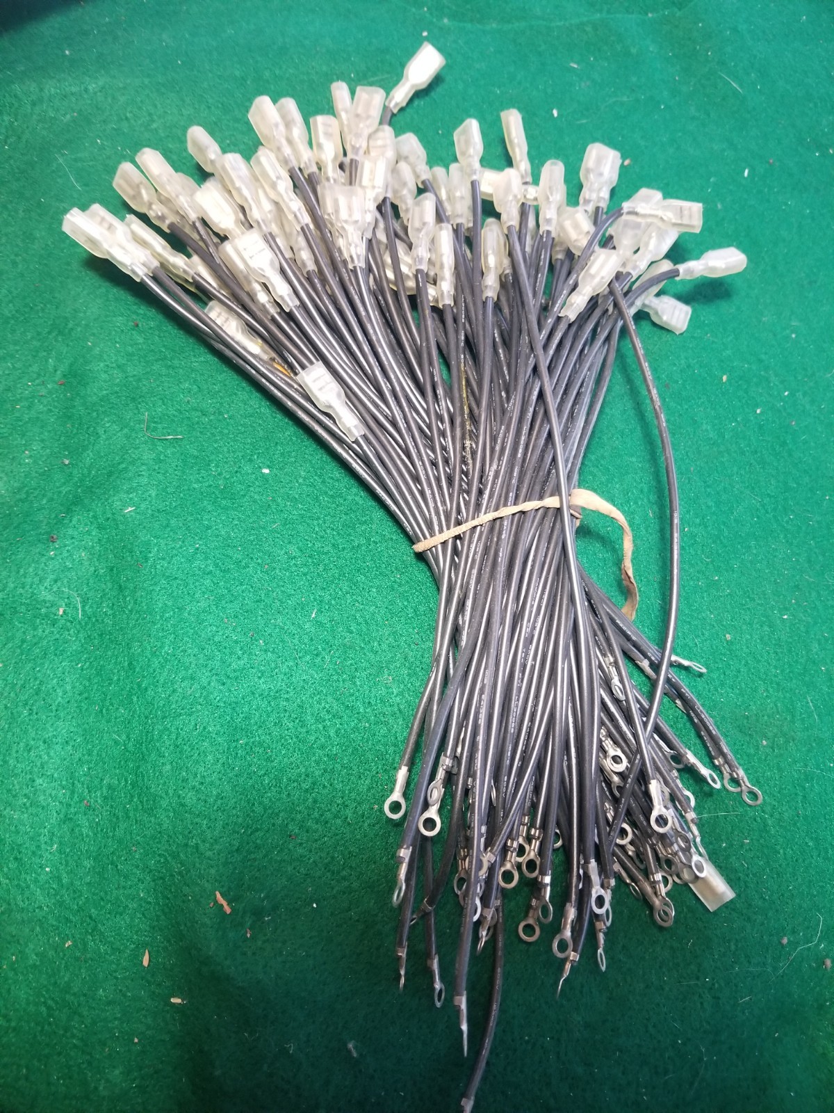 20 pcs Arcade Cable Wire Daisy Chain SPADE END 0.250 (6.3MM)  ROUND END 0.150