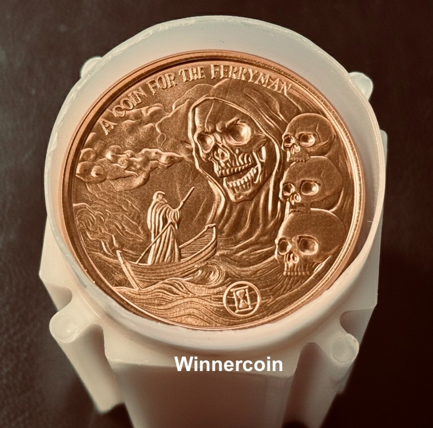 Tales of Old A Coin for the Ferryman 1 oz .999 Fine Copper Round USA