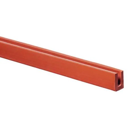 Zoro Select Ztrim-328 Rubber Edging, Silicone, 10 Ft Length, Non-Adhesive,