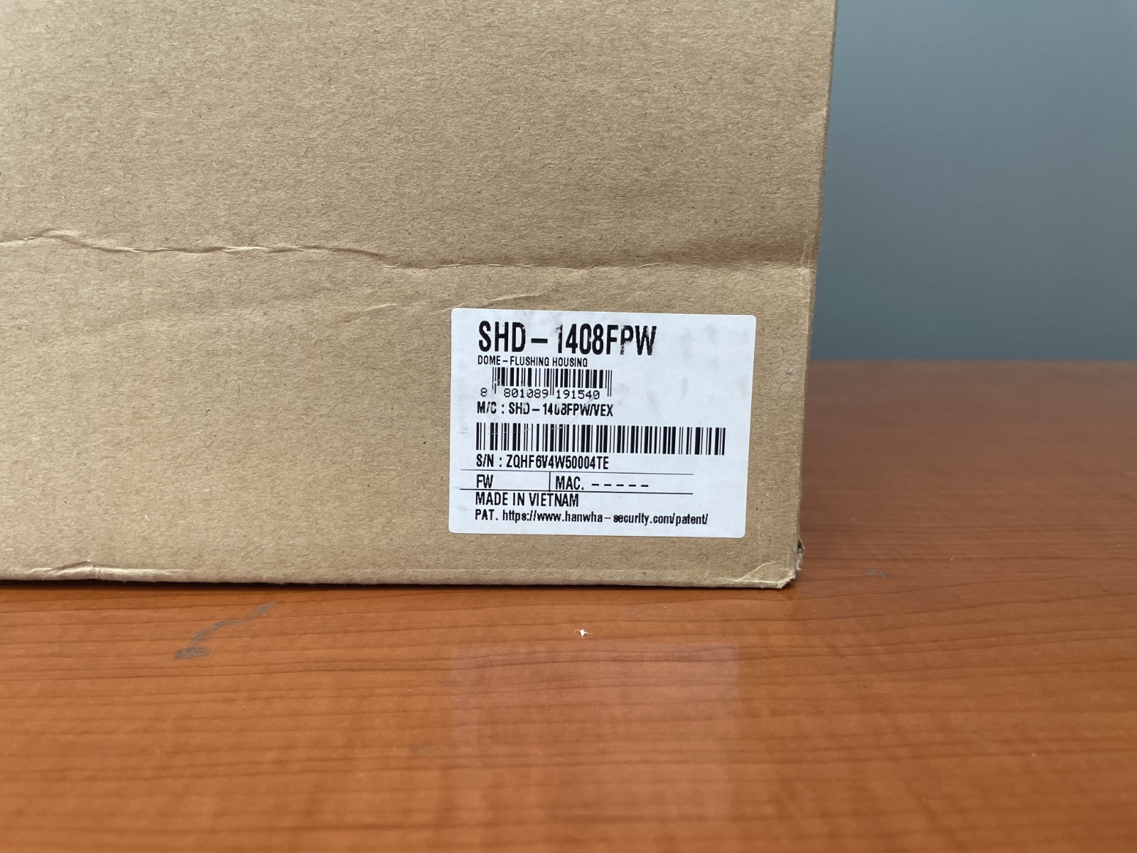 Hanwha Vision SHD-1408FPW In-ceiling Plenum flush mount Security Accessory