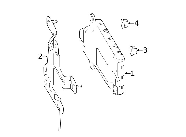 Genuine Mazda Blind Spot Detection System Warning Sensor Bracket KA1C-67-ZPX