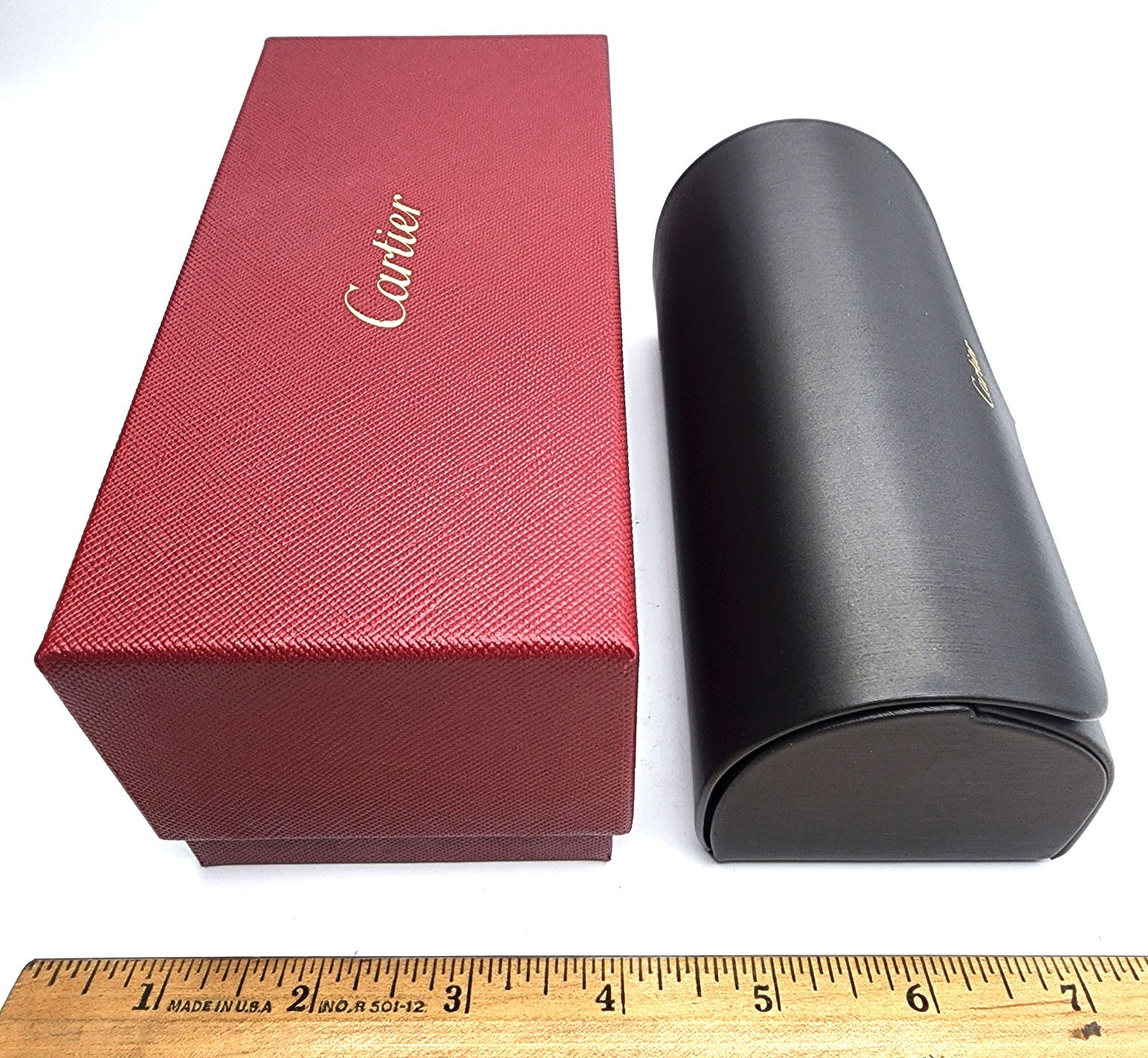 Authentic Cartier Glasses Case & Box Set w/ Cloth & Certificate NEW