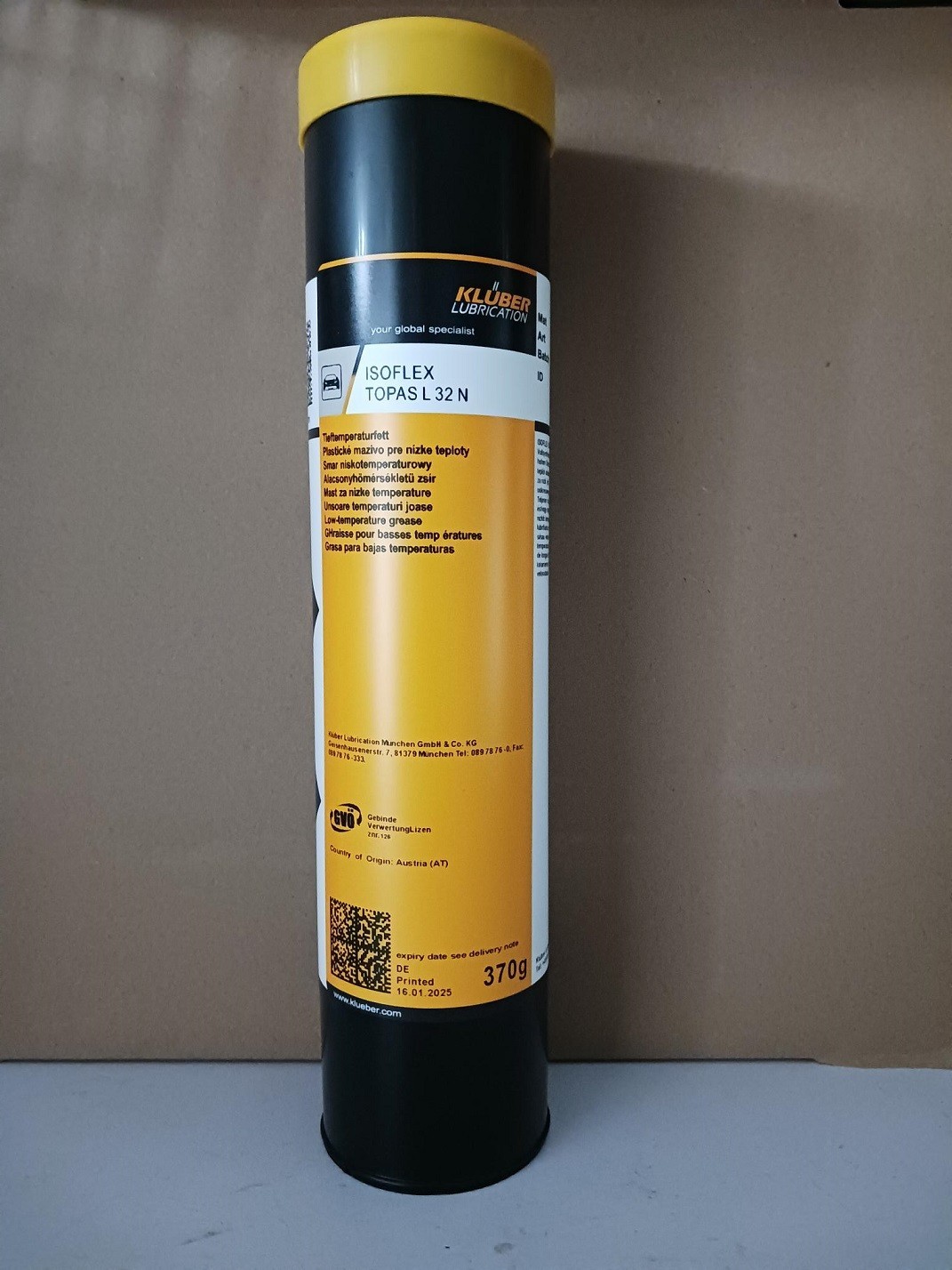 KLUBER Lubrication ISOFLEX TOPAS L 32 N Grease 370g (13 OZ) L32N New freeshiping