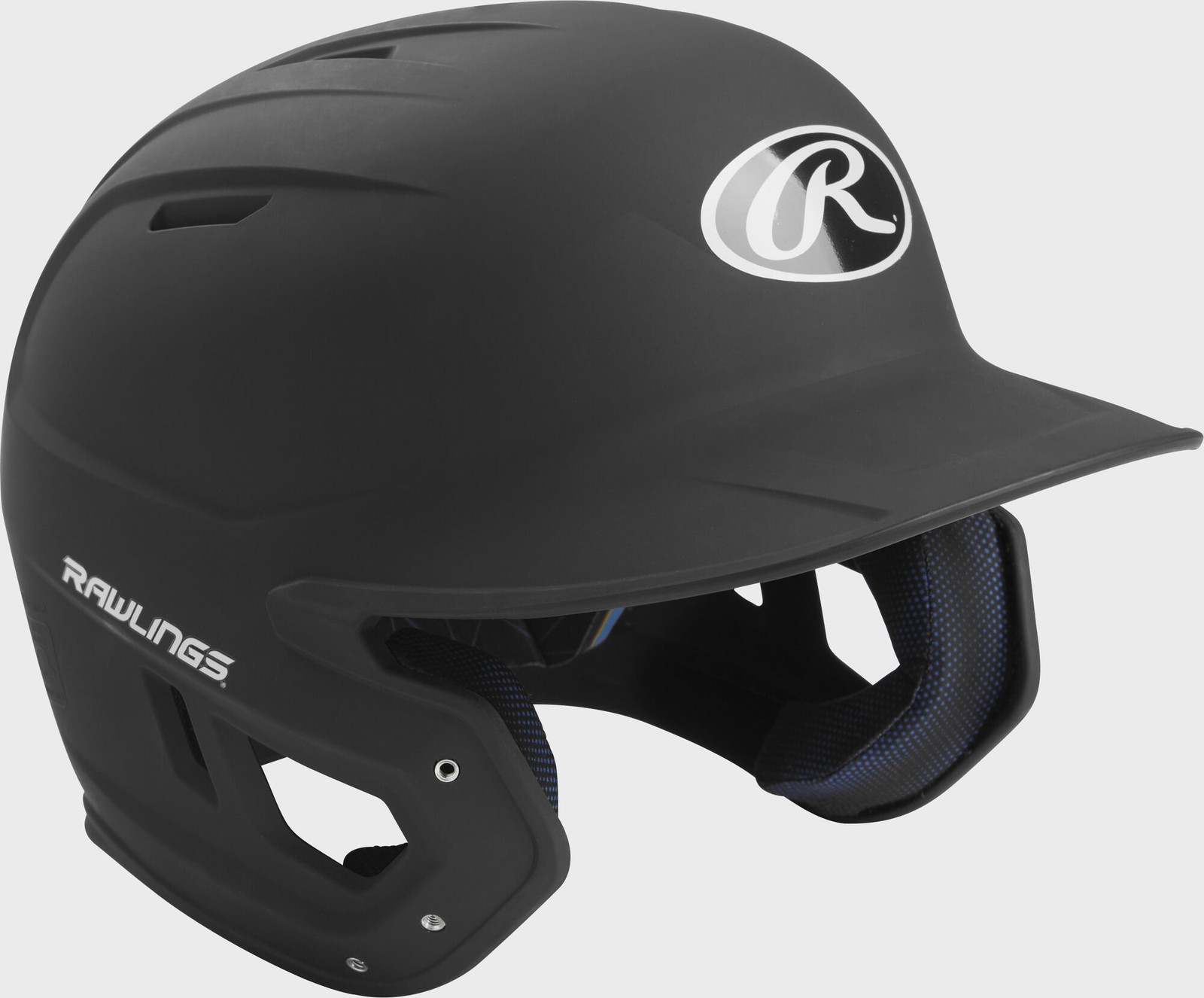 Rawlings Mach Baseball Batting Open Face Helmet, Junior Size, Matte Black