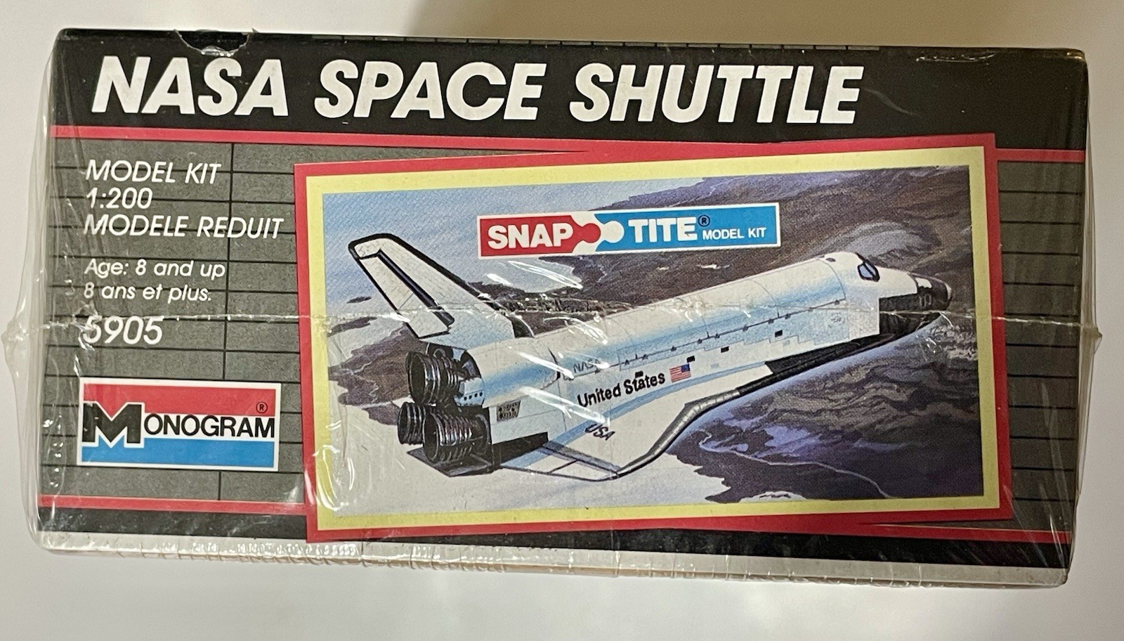 Vintage Monogram NASA Space Shuttle SnapTite Model Kit 1:200 Scale #5905 SEALED