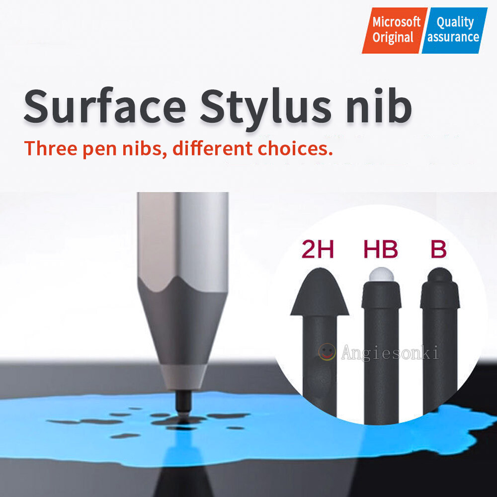 Replace 100% Genuine Microsoft Pen Tip Kit 2H HB B Surface Pro 4 5 Pen Stylus