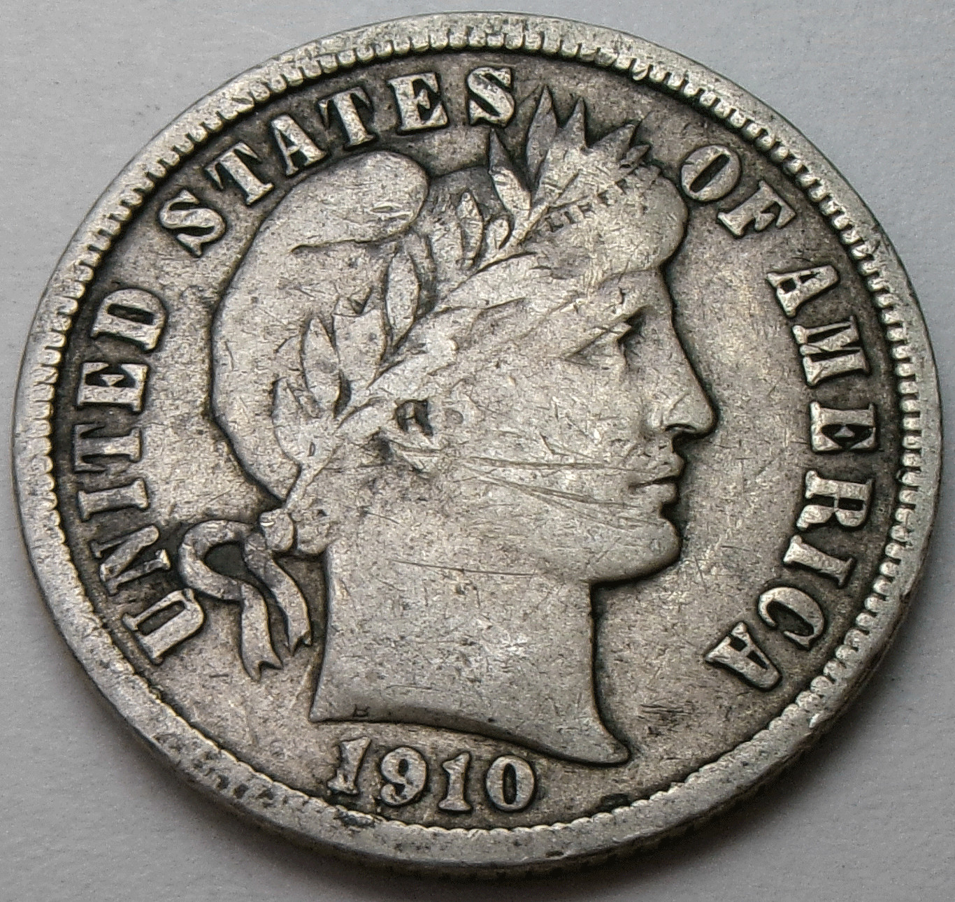 1910-D Barber 10¢ Dime