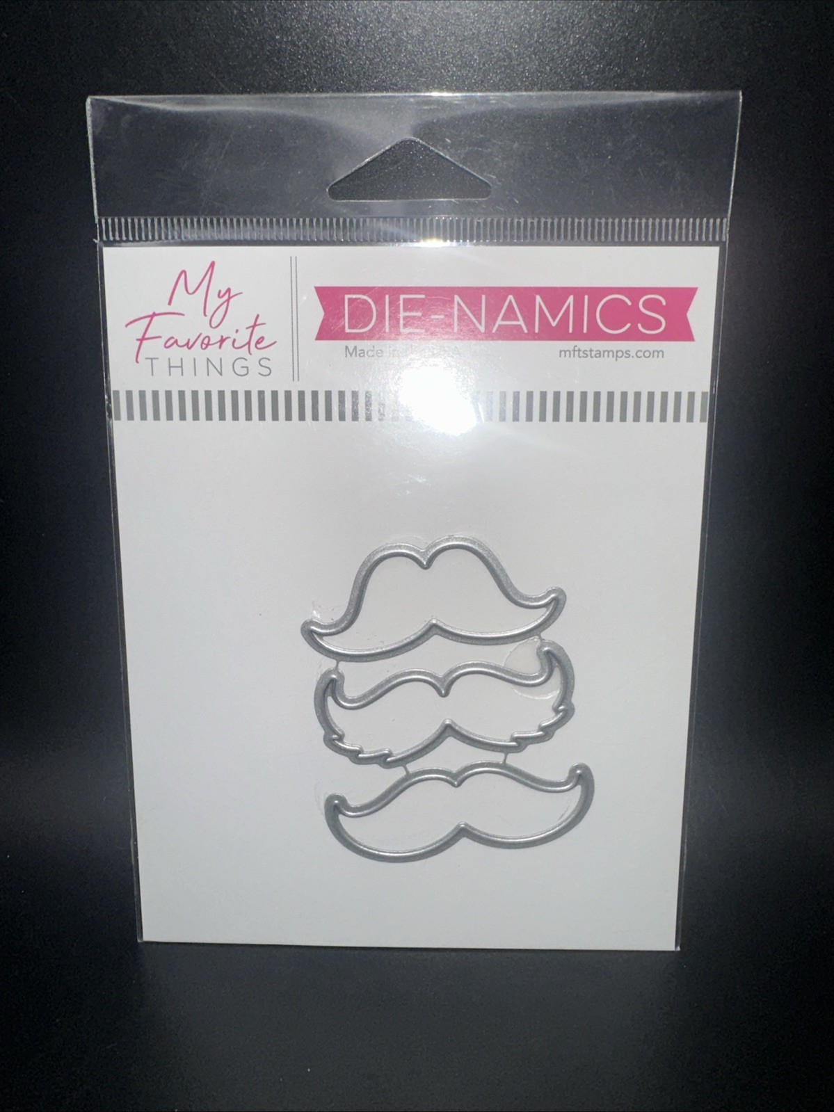 My Favorite Things - Mustache trio Coordinating Dies Steel Craft made in USA