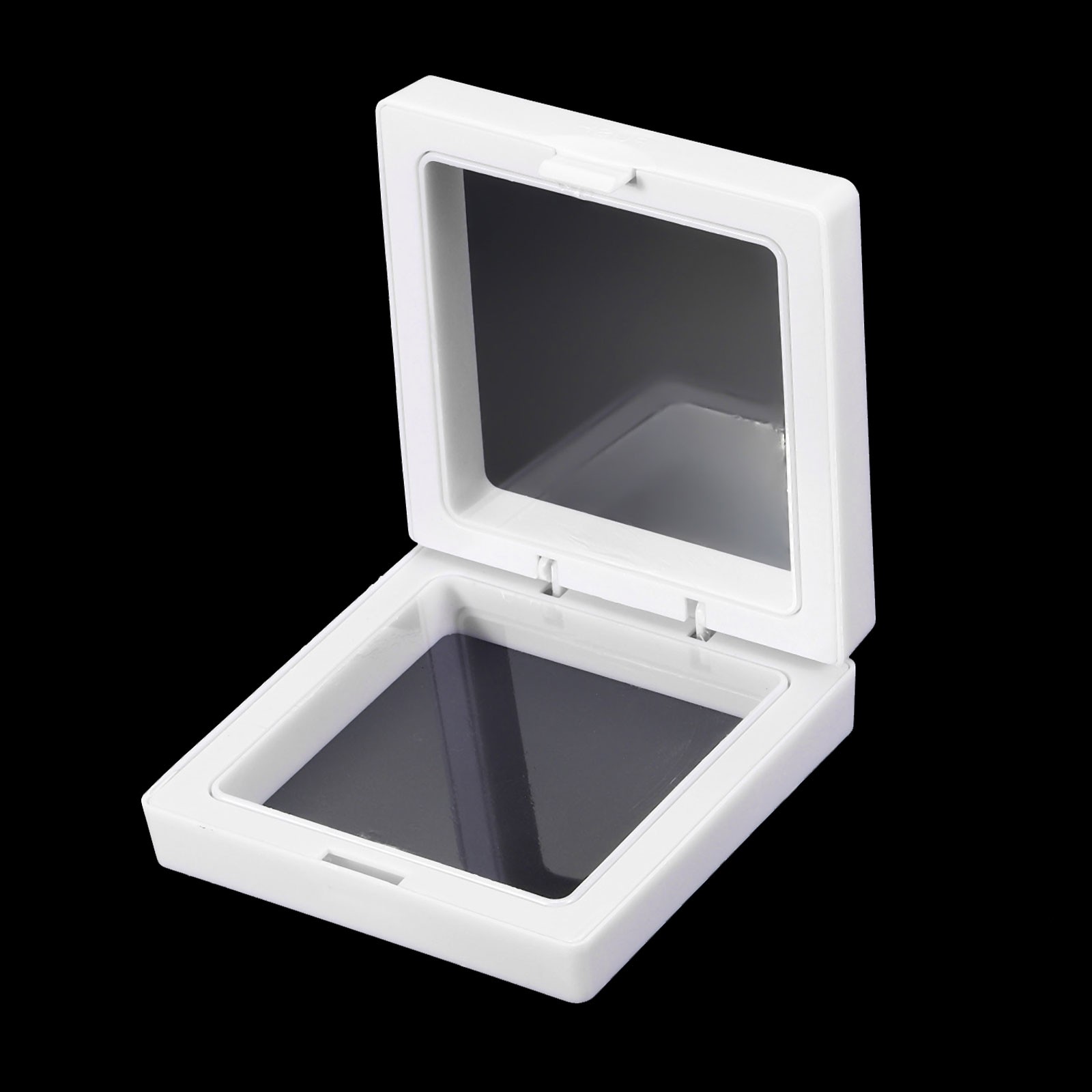 3Pcs 3D Floating Display Case, Coin Display Holder Case(White, 2.8x2.8″)