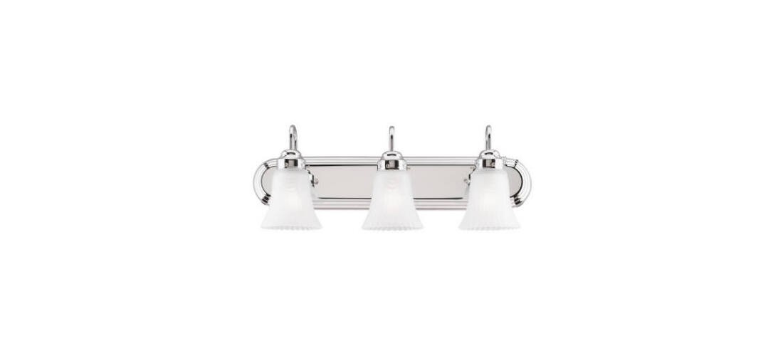 Westinghouse 66522 Wall Sconce 3-Light Chrome Chrome