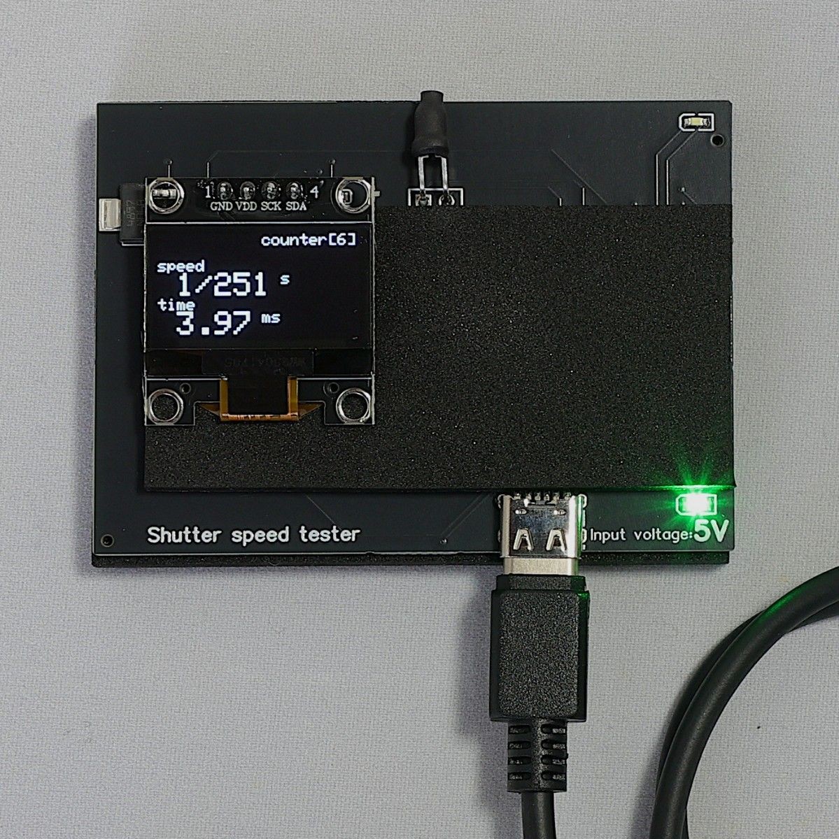 Easy Version Shutter Speed Tester (for Film Cameras) with USB Cable