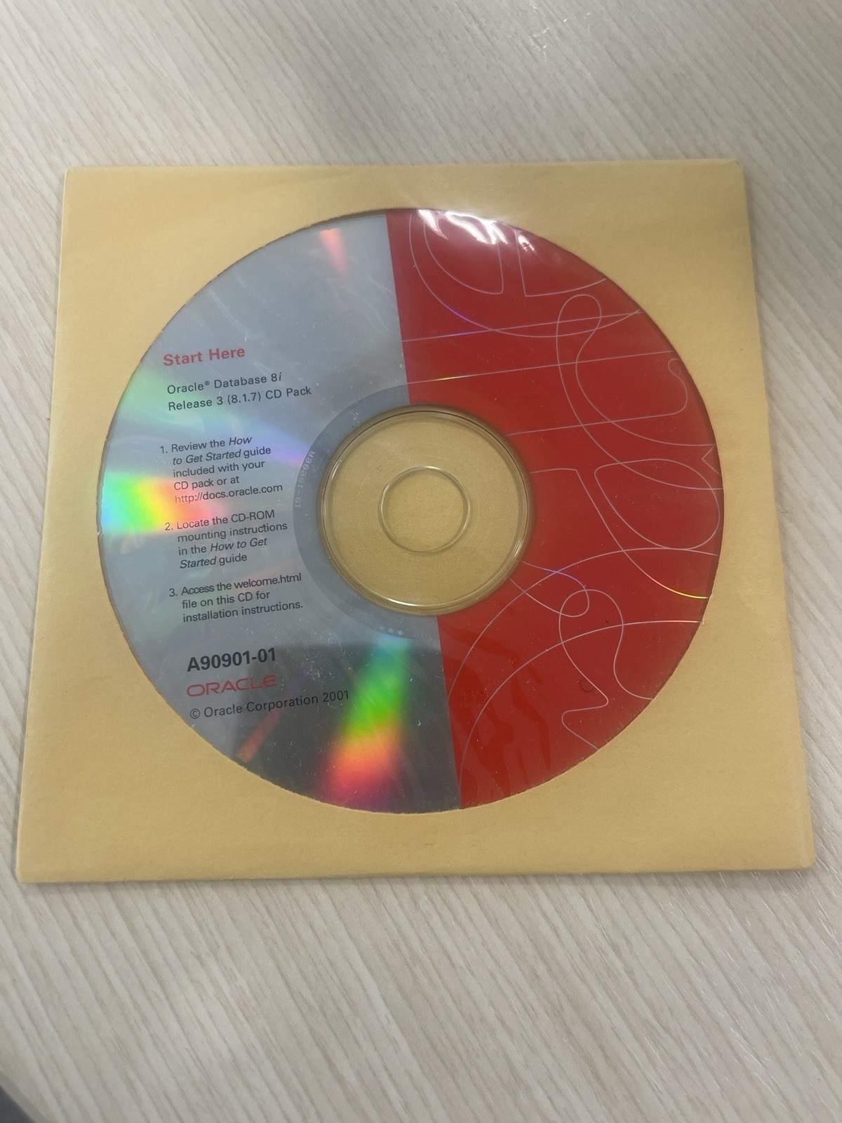 Oracle Database 8i Release 3 8.1.7 CD-ROM A90901-01 Enterprise SQL Software