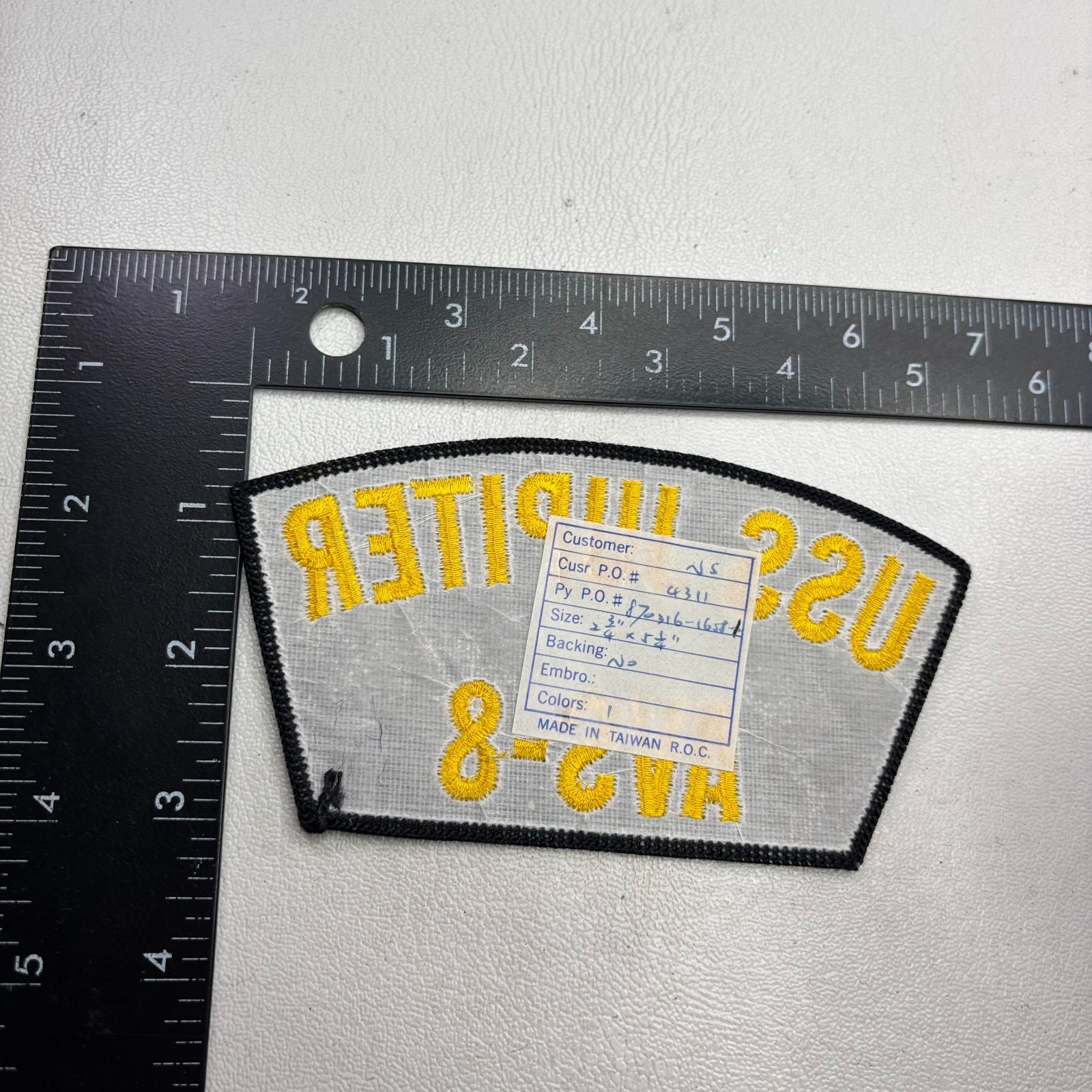 USS JUPITER AVS-8 US NAVY SHIP Hat Cap Patch 50Z0