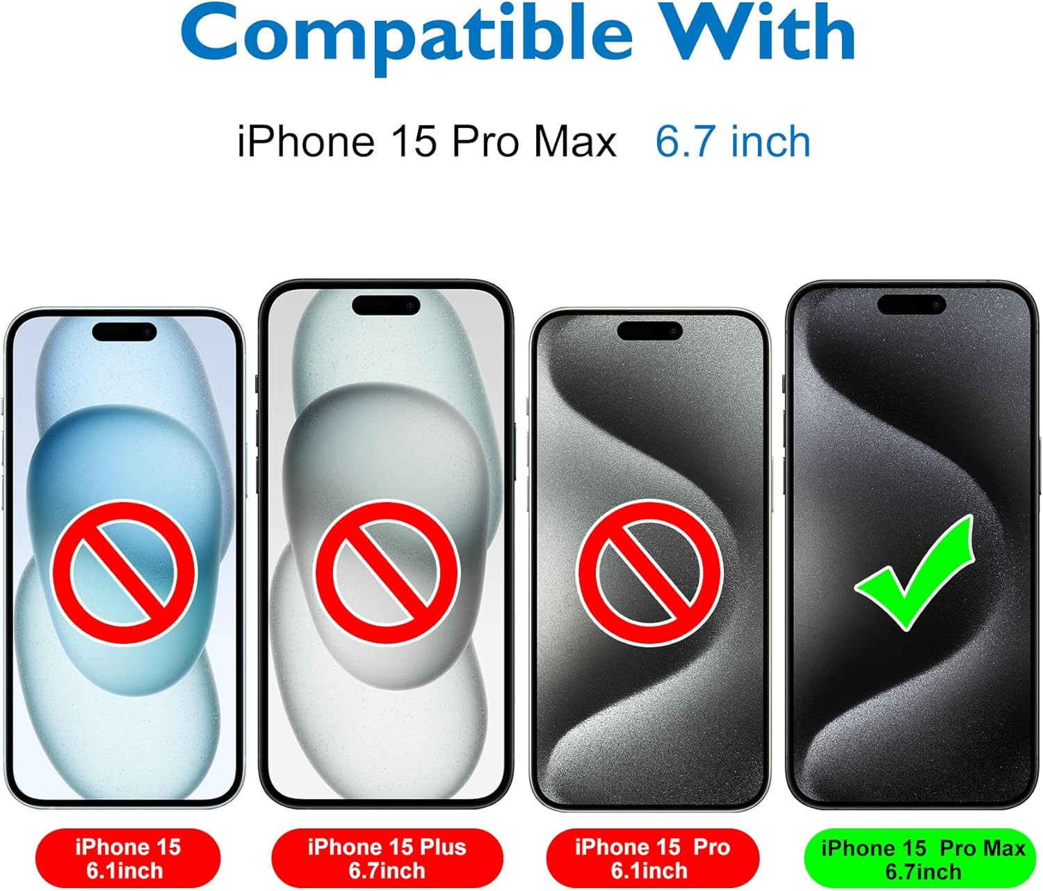 Mothca Matte Privacy Screen Protector for iPhone 15 Pro Max[6.7 inch] with...