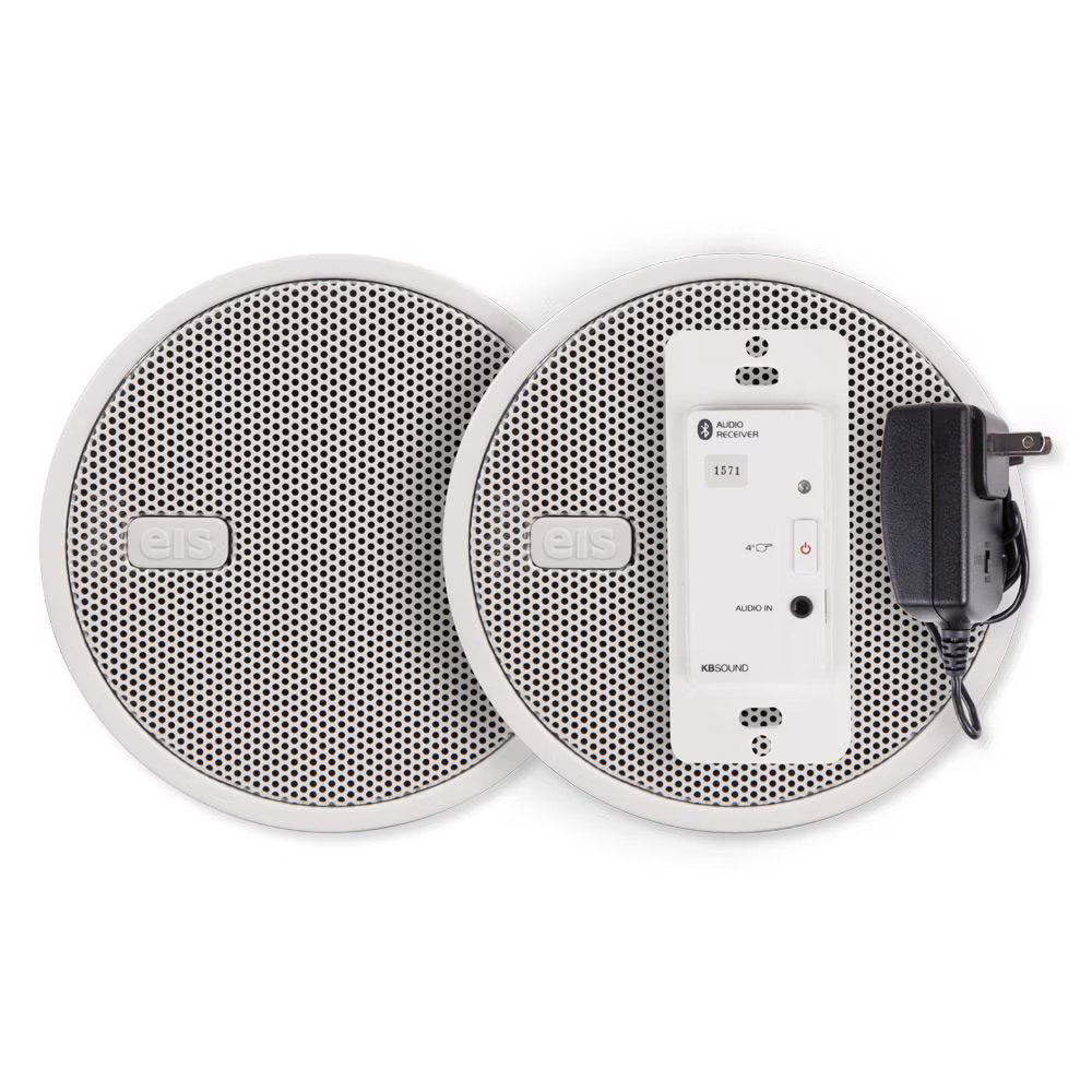 KBSound In-Wall Bluetooth Audio Receiver Speakers Power Supply, White, US: 5280A