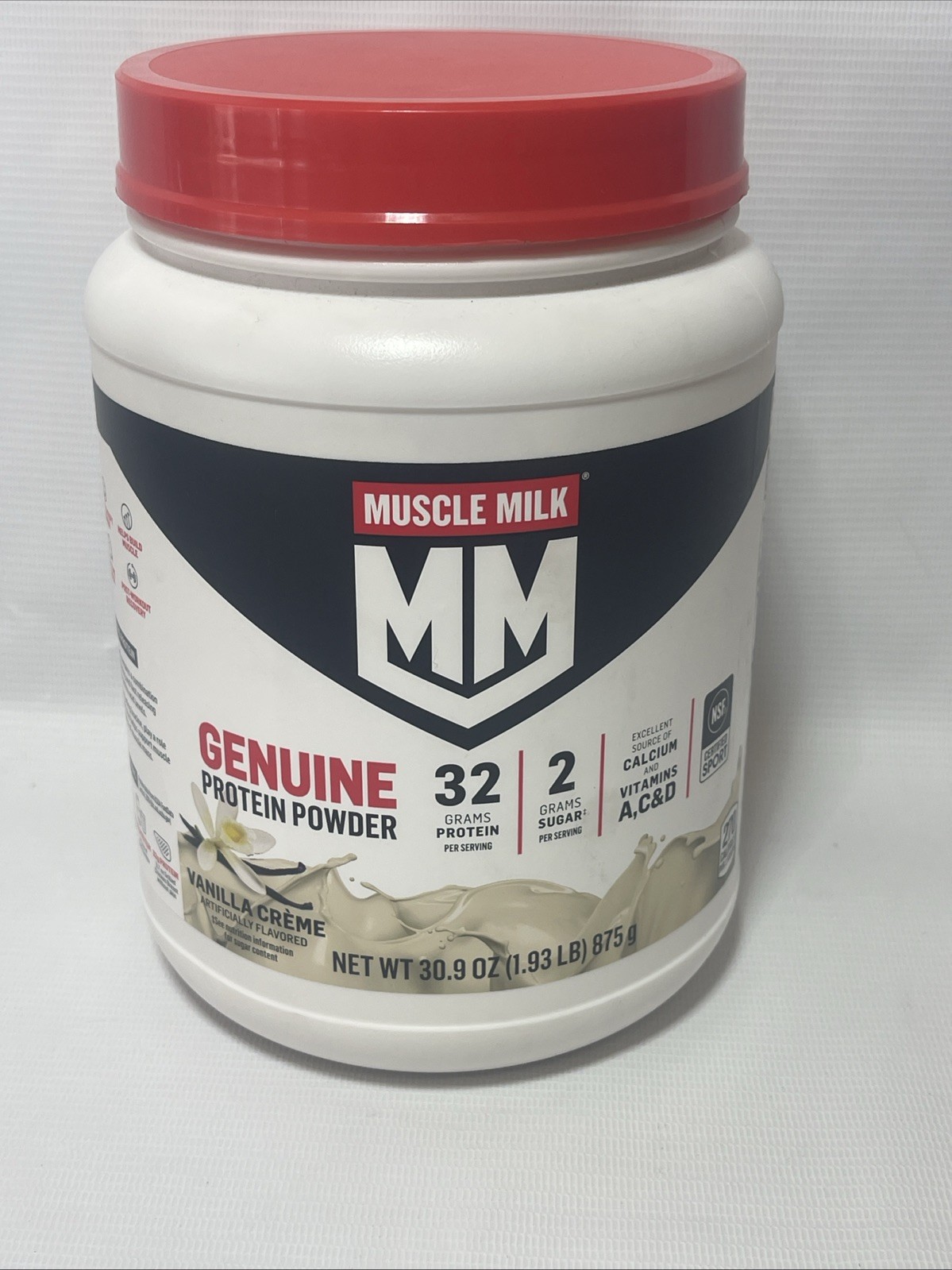 Muscle Milk Lean Muscle Vanilla Creme Protein Powder 1.93 Pound Exp07/2026 New