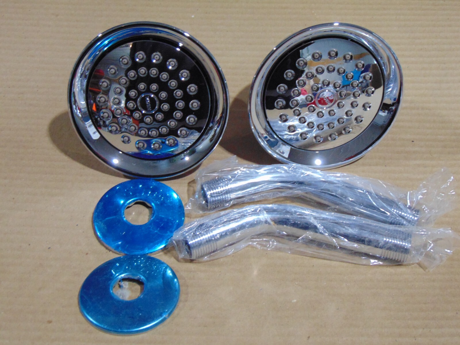 2 Pack Set MOEN 156960 Banbury Shower Head Arm escutcheon 1.75 GPM Chrome New