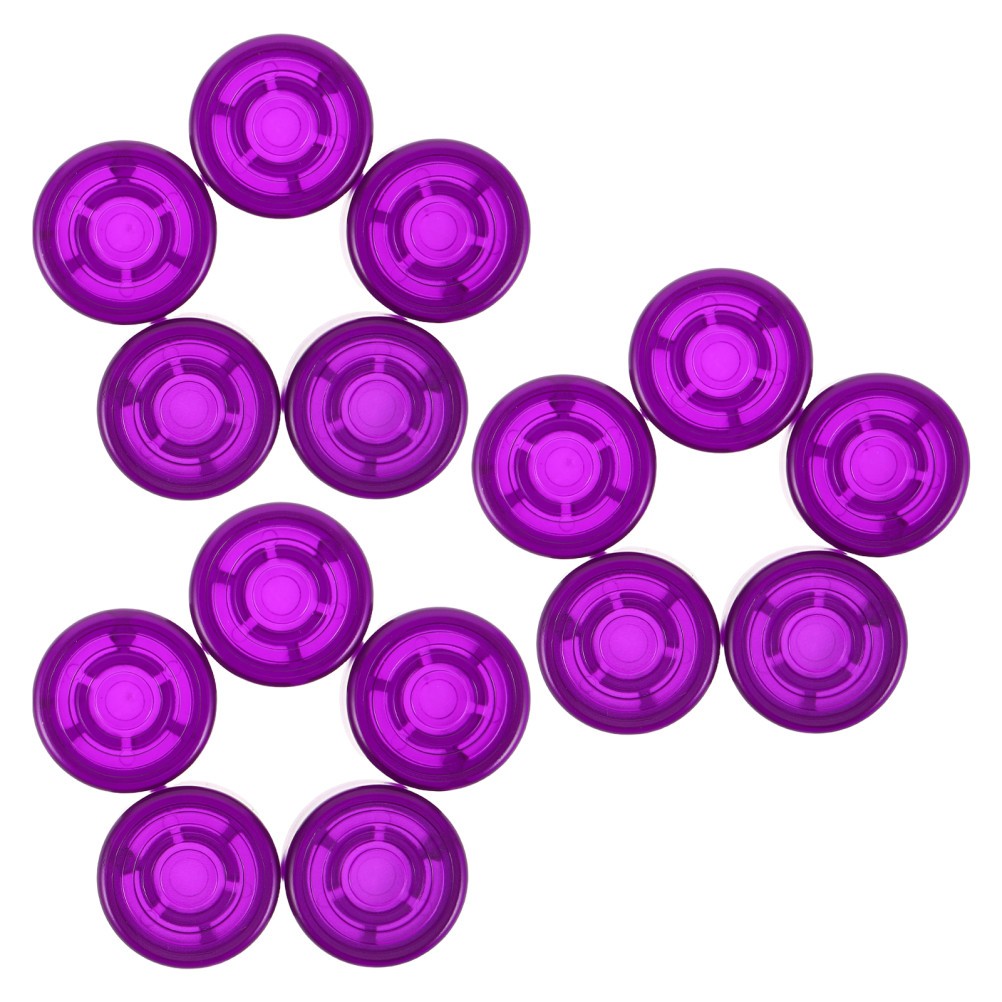 15Pcs Purple Guitar Pedal Knobs Plastic Caps Durable Effect Pedal Covers