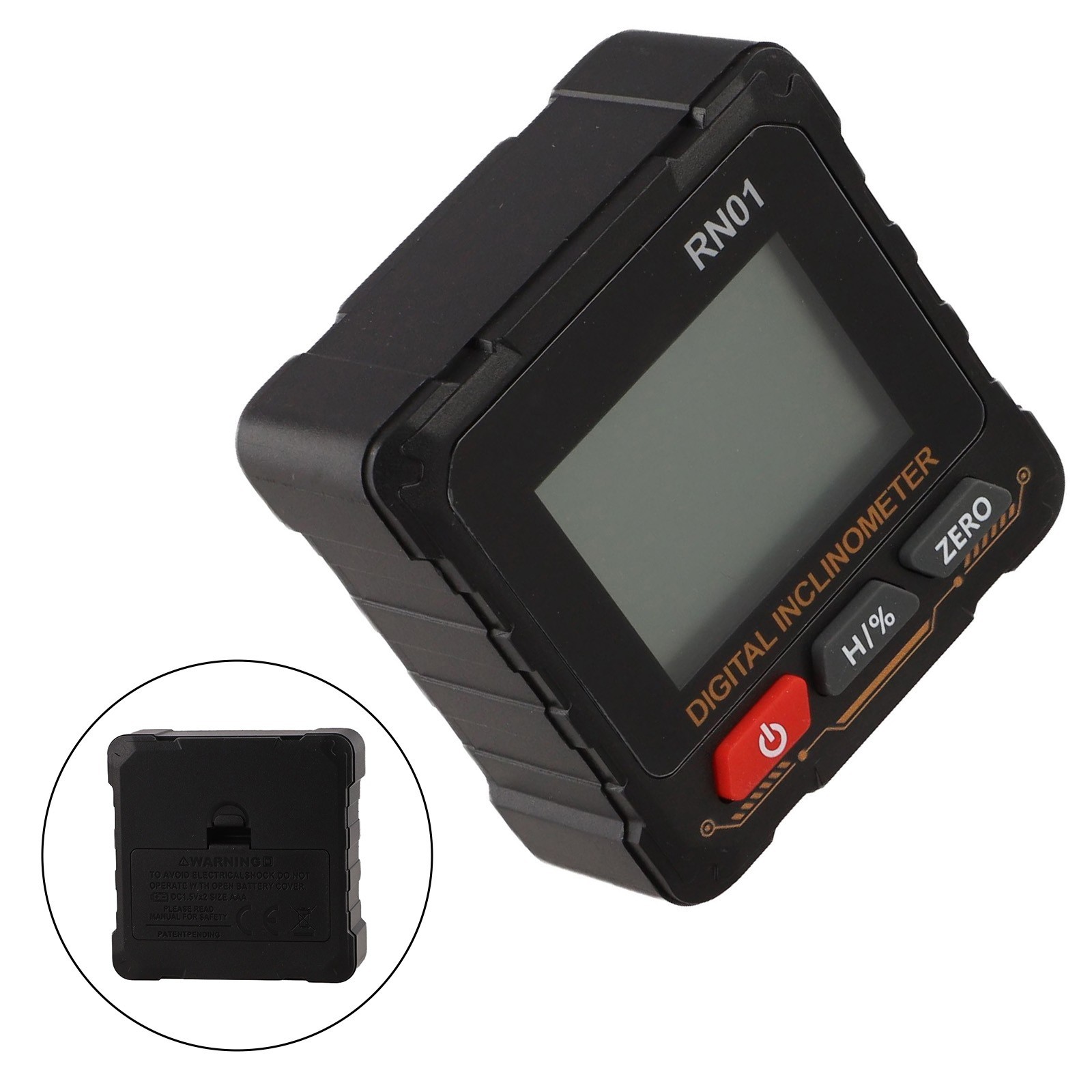 Digital Angle Meter RN01 for Measuring with LCD Backlit Screen and Data Hold