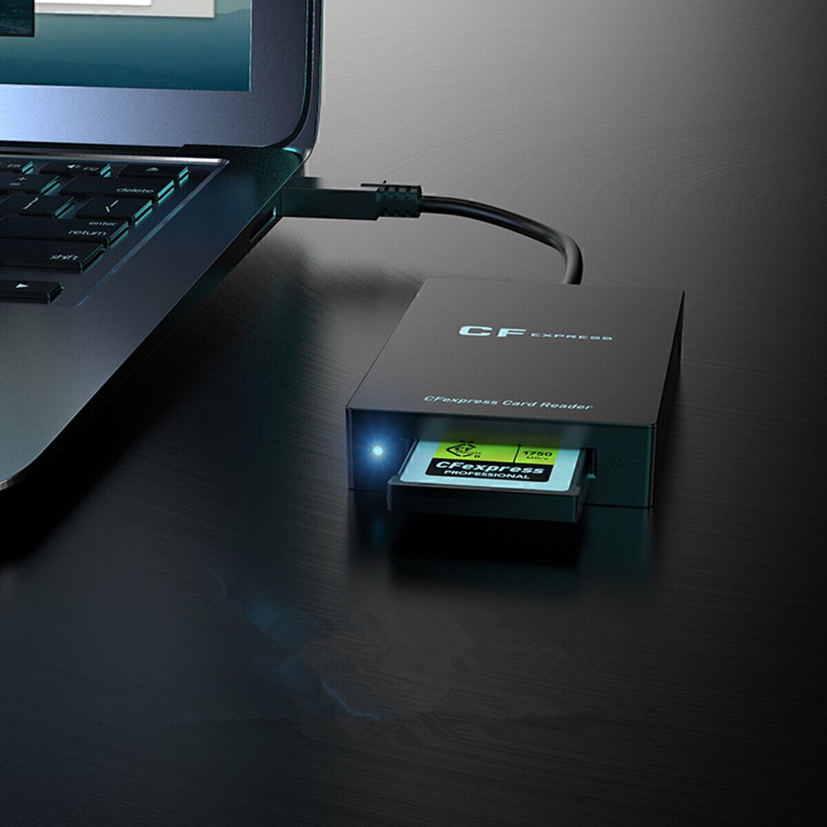 Type B CFexpress Card Reader Adapter ABS USB 3.1 Gen 2 10Gbps CFexpress Reader