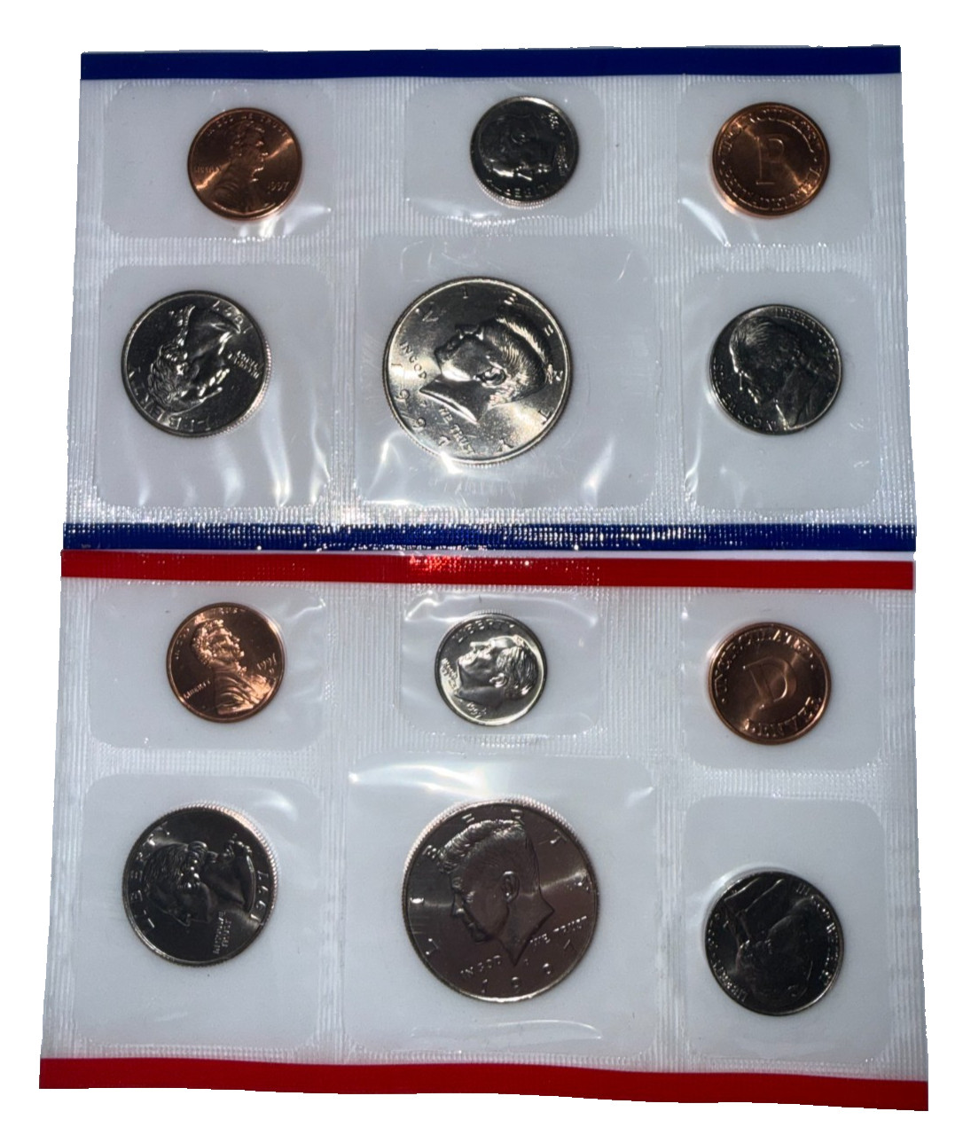 1997 US Uncirculated Mint Set | 10 Coins Original Cello | As Pictured