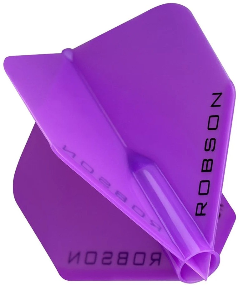 Purple ROBSON PLUS Standard Wide (No.2) Dart Flights: 2 SETS OF 3