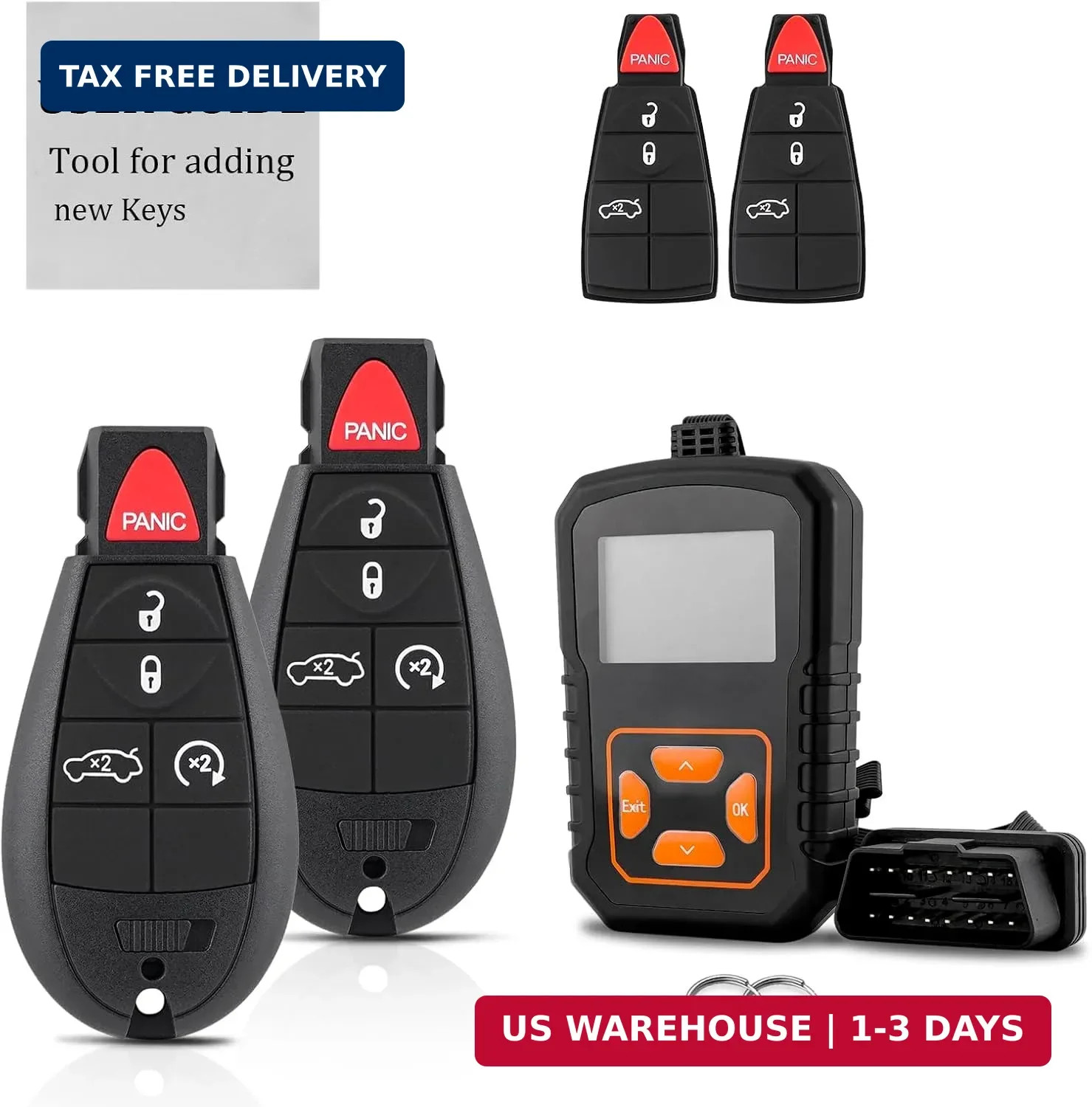 DIY Key Fob OBD Tool for Chrysler 300 Dodge Charger Jeep Grand Cherokee | Easily