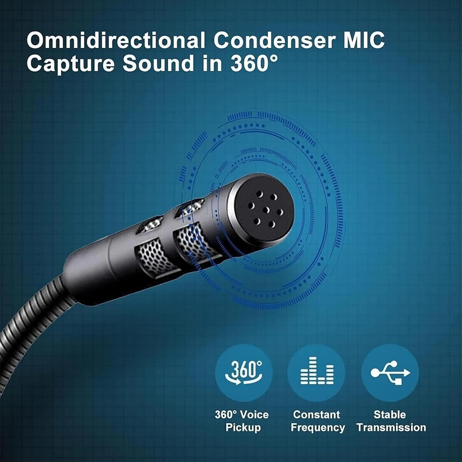 USB Computer Microphone,Plug and Play Desktop PC Laptop Microphone with Mute ...