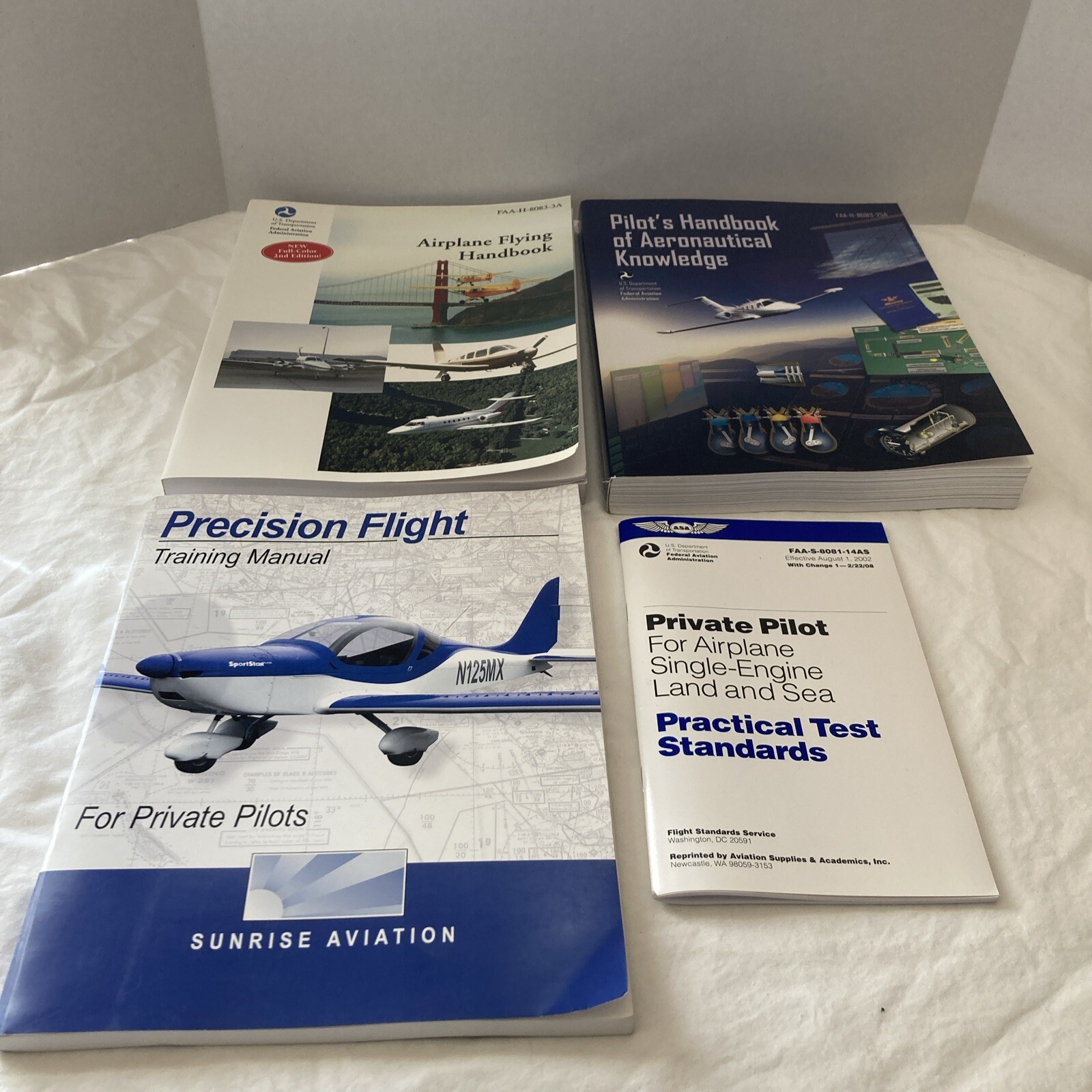 Flight Manuals Handbooks Practice Test Training Manuals Lot Of 4