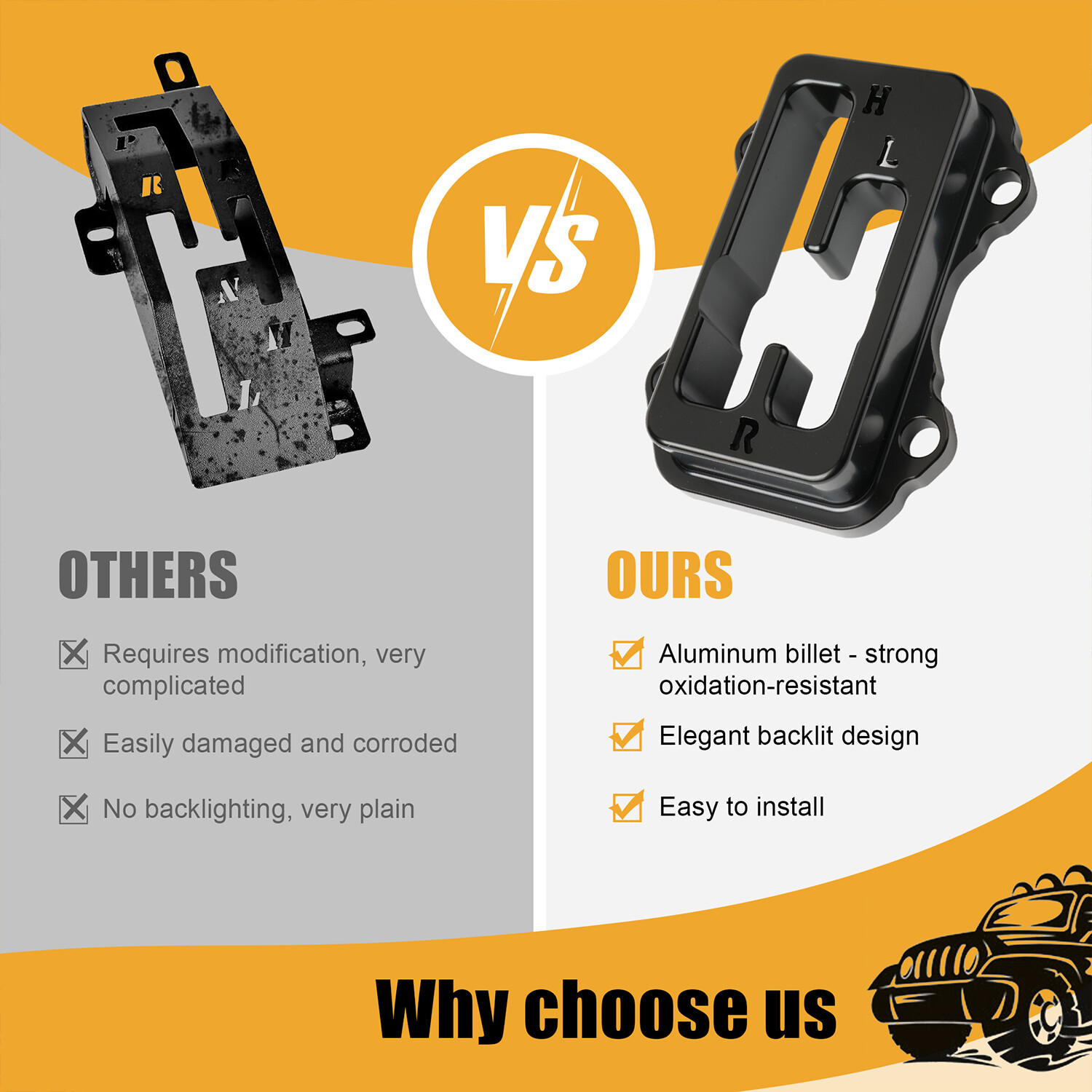 Shift Gate For Kawasaki KRX 1000/KRX 1000-4 6061 T6 Aluminum