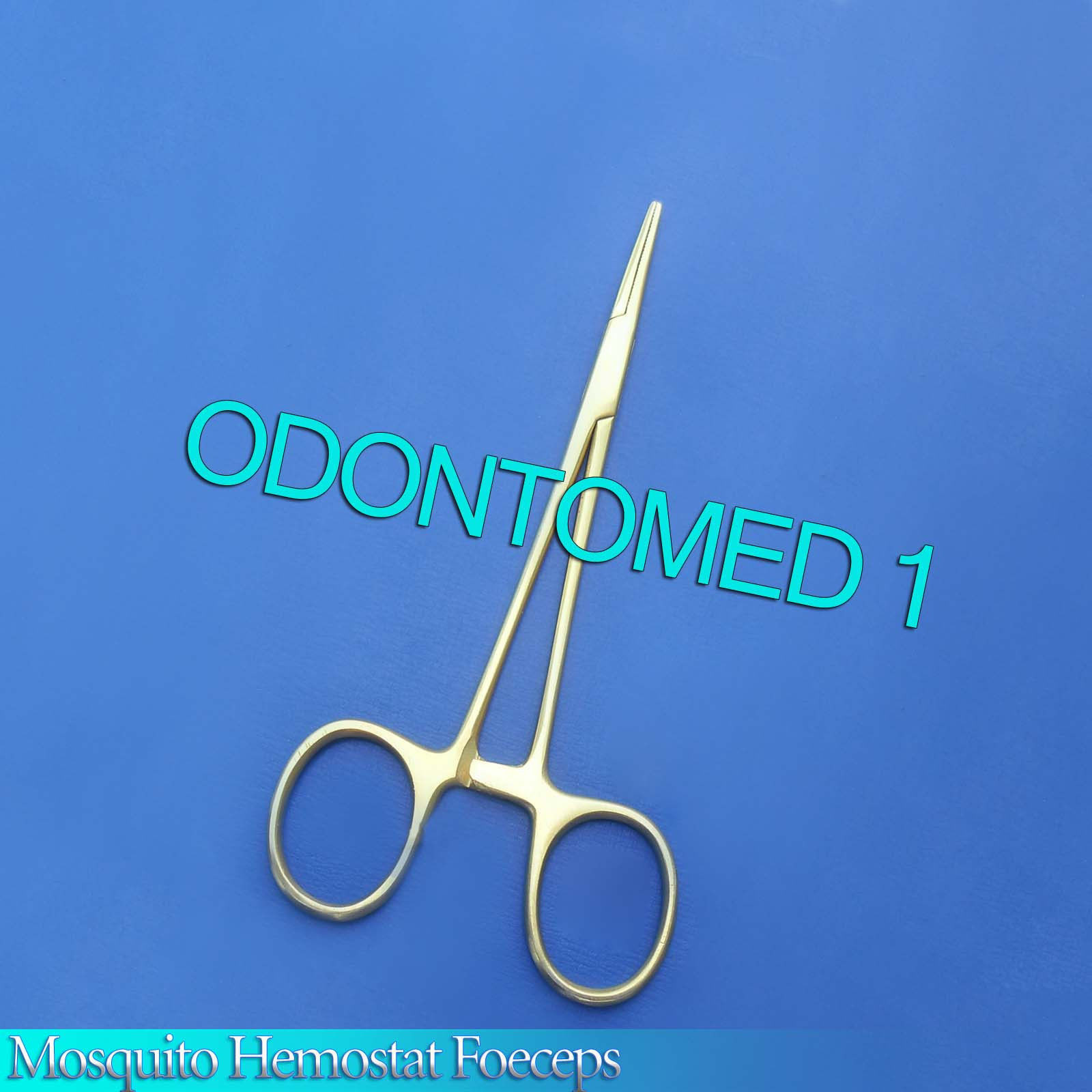 Mosquito Locking Hemostat Forceps 5" Straight Gold