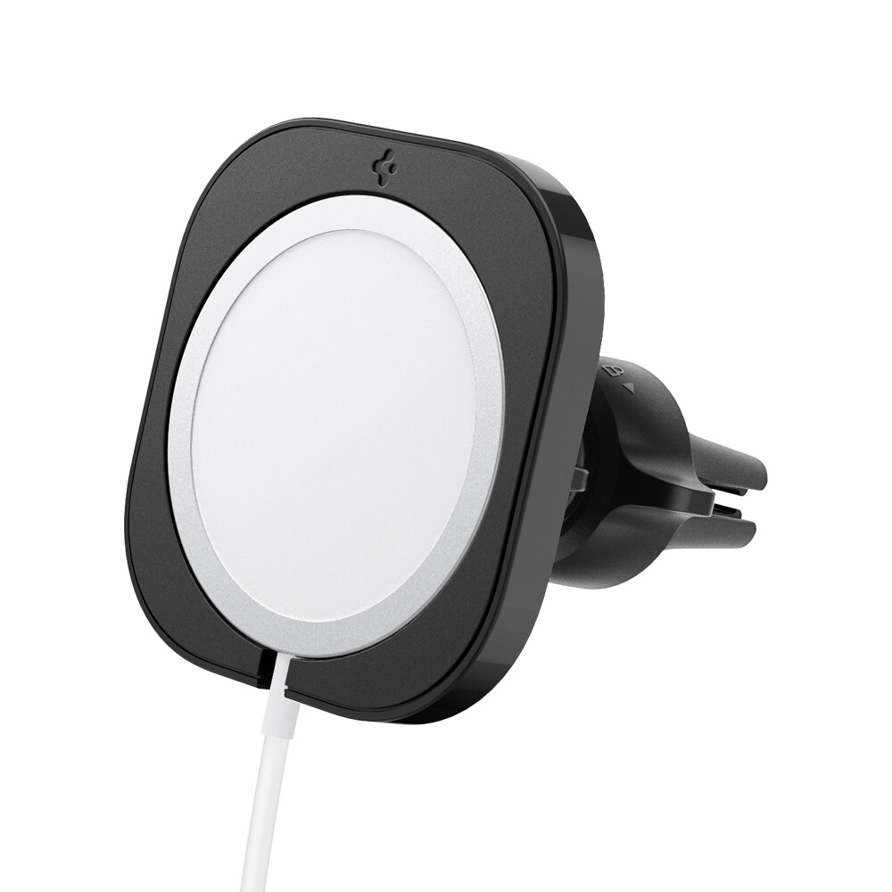 For MagSafe Charger Case | Spigen [MagFit] Car Mount Cover [NO CHARGER]