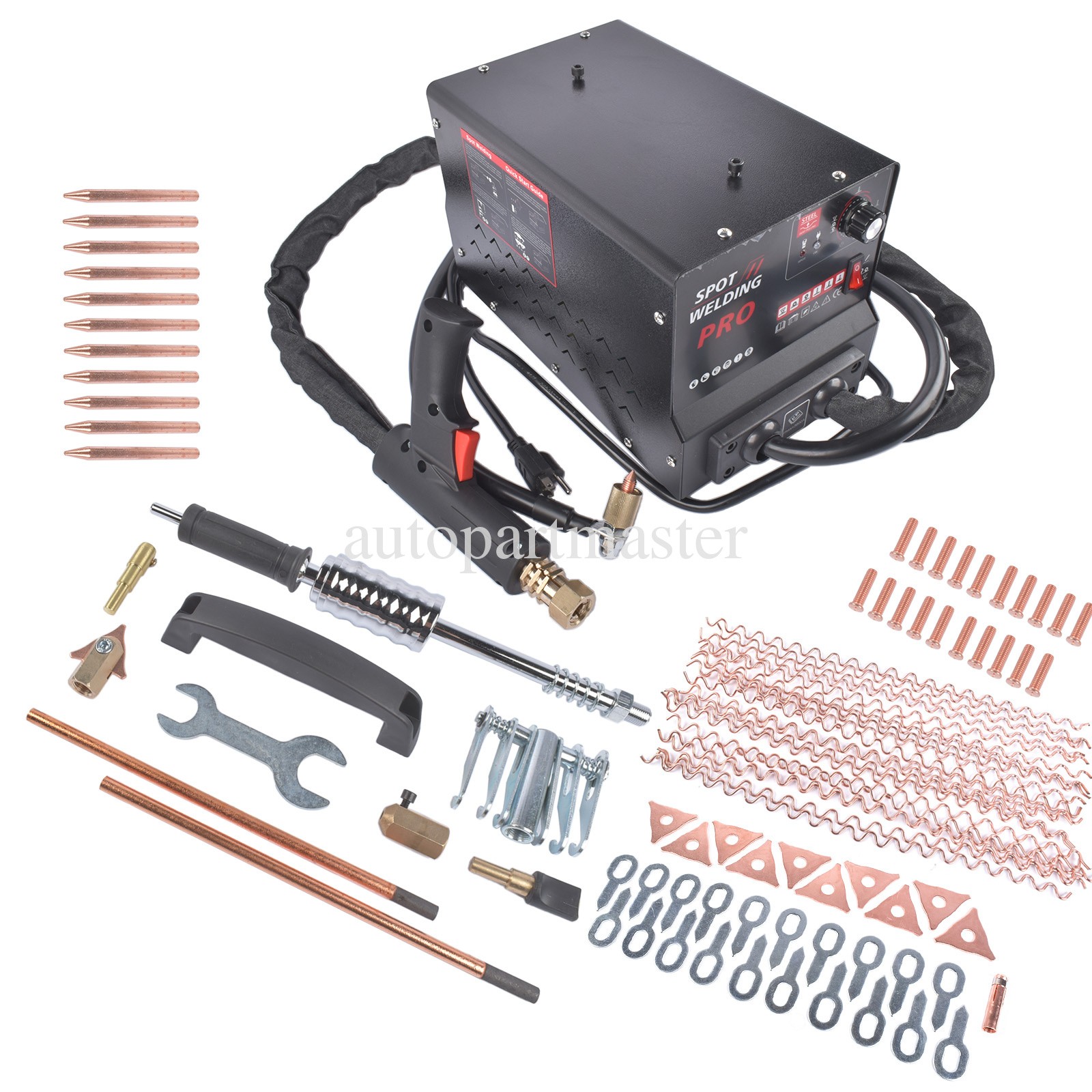 Dent Puller Stud Welder Dent Repair Kit Car Body Dent Remover Tool 3800A 3500W