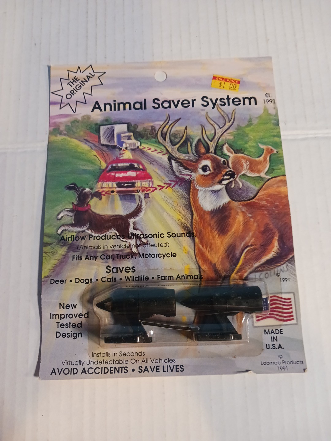 Ultrasonic Sound Warning Device, Animal Saver System  Pair Deere Whistle Nos