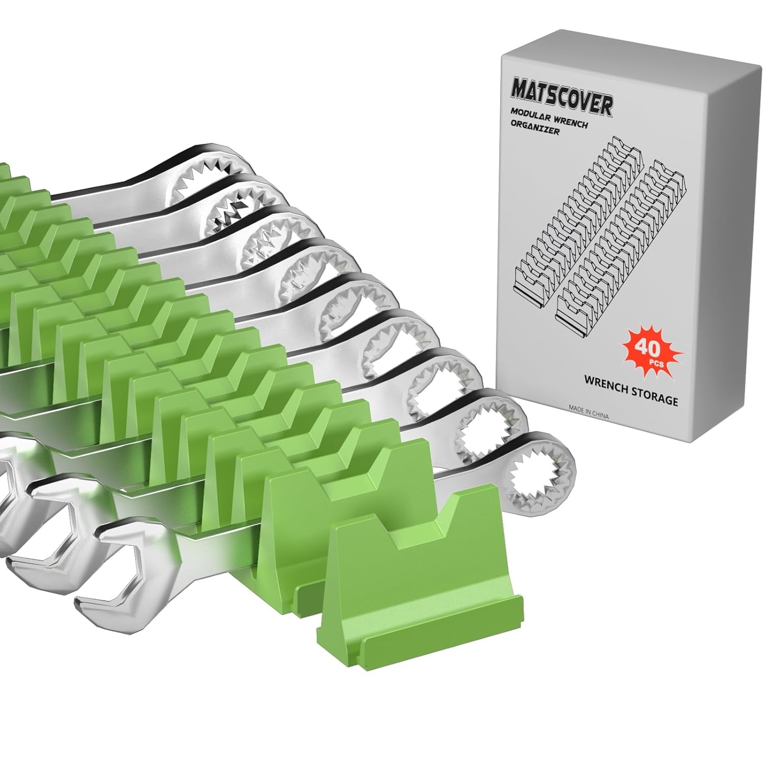 40PCS Modular Wrench Organizer Wrench Holder - Wrench Tool Organizers for Tool D