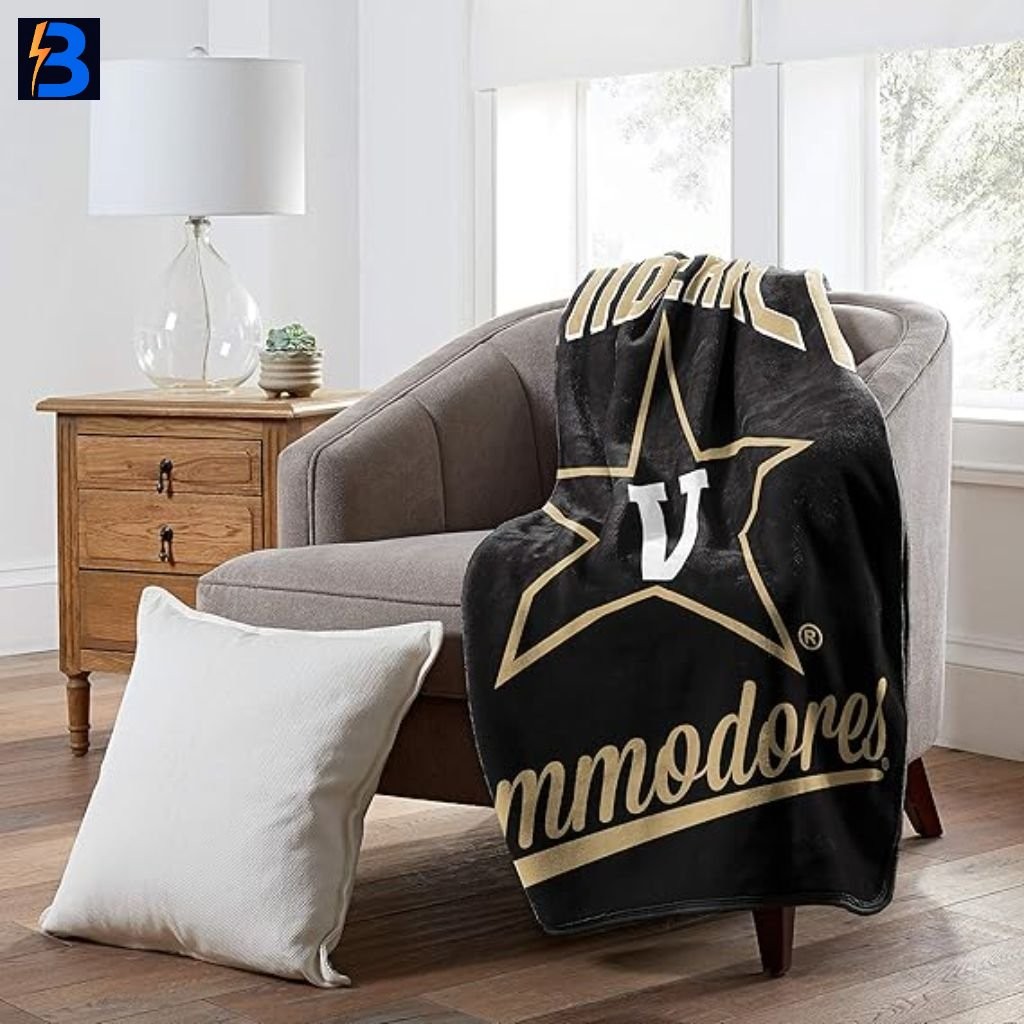 Northwest NCAA Vanderbilt Commodores Raschel Throw Blanket 50" x 60"