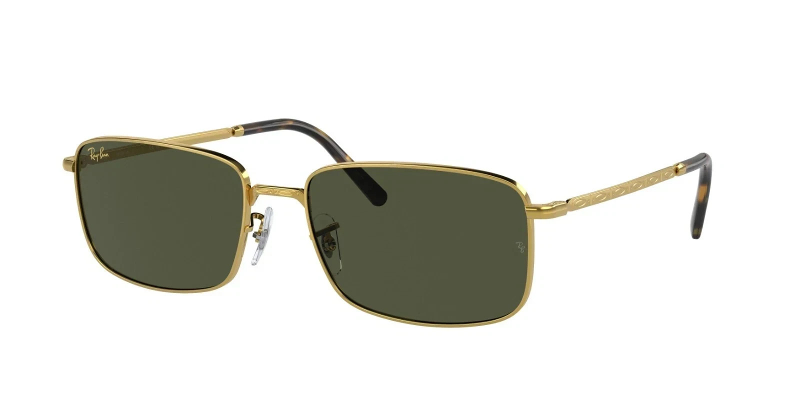 New Ray-Ban Sunglasses RB3717 9396/31 GOLD/GREEN G-15 LENS 57MM