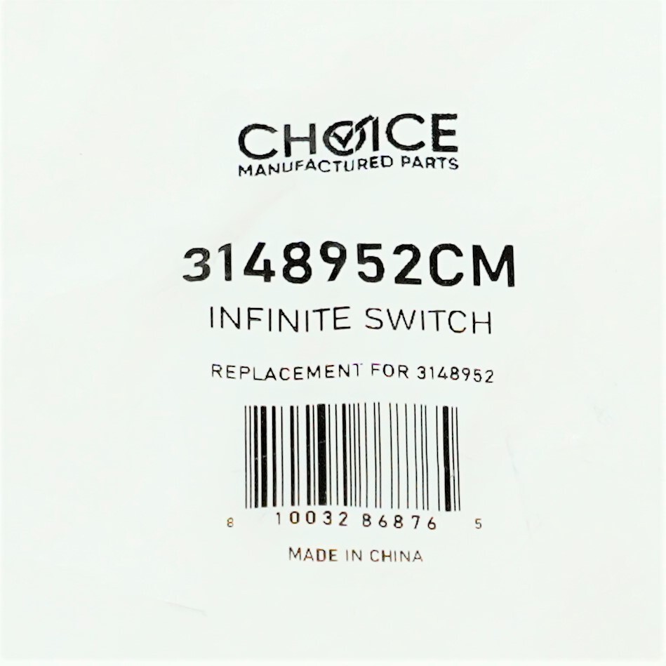 Choice Parts 3148952 for Whirlpool Range Surface Element Infinite Switch
